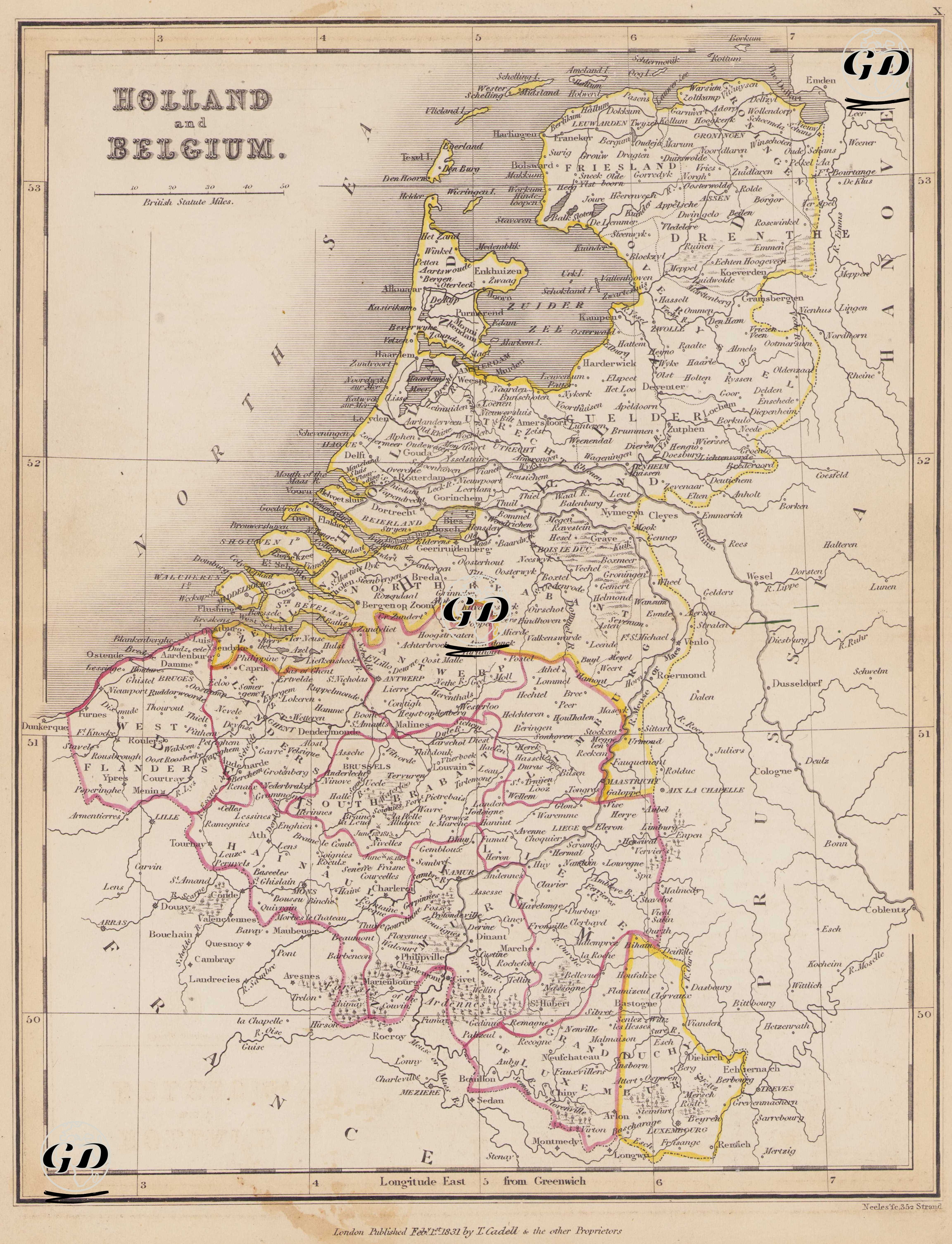 Holland and Belgium -  - 1831