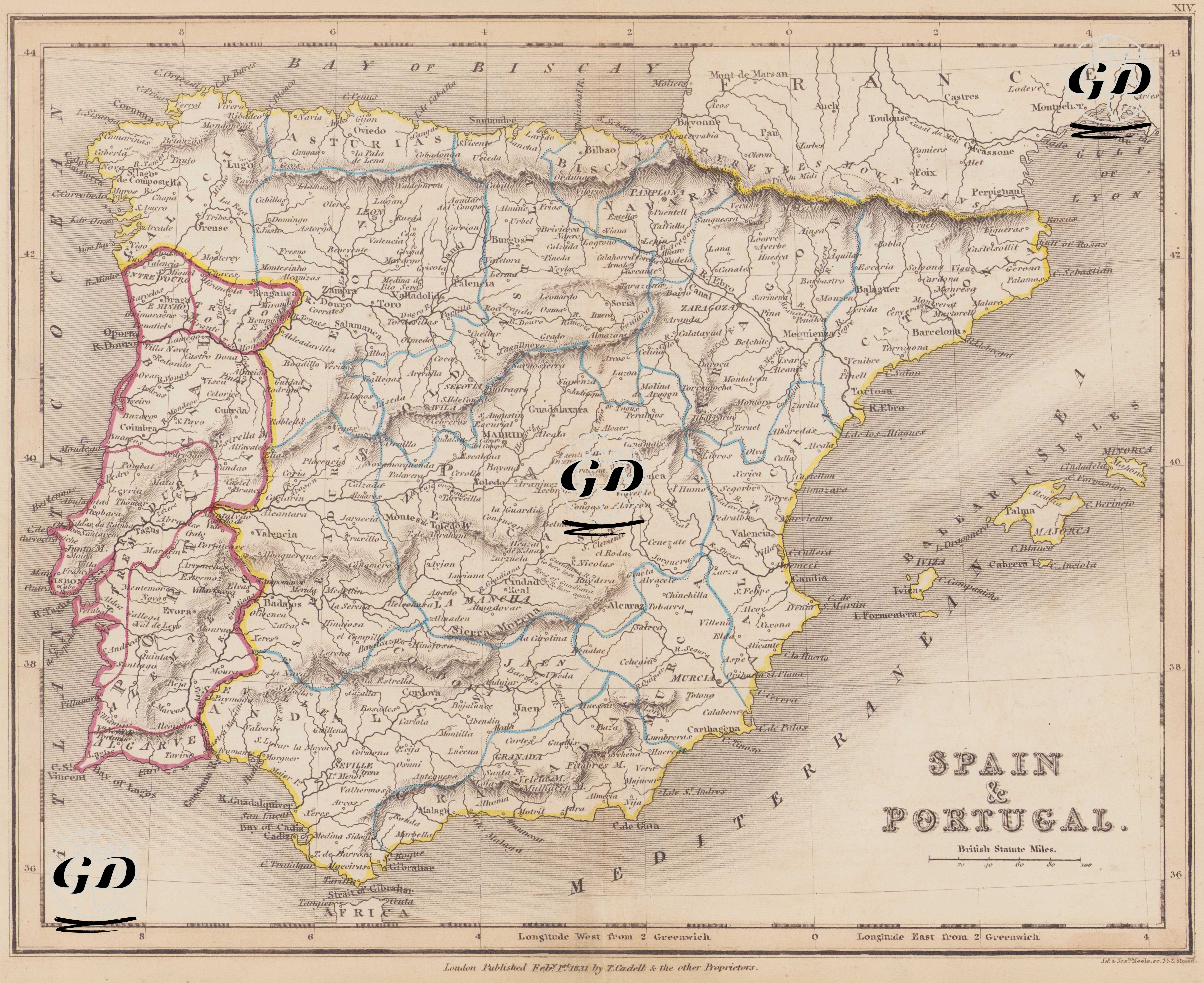 Spain And Portugal  -  - 1831