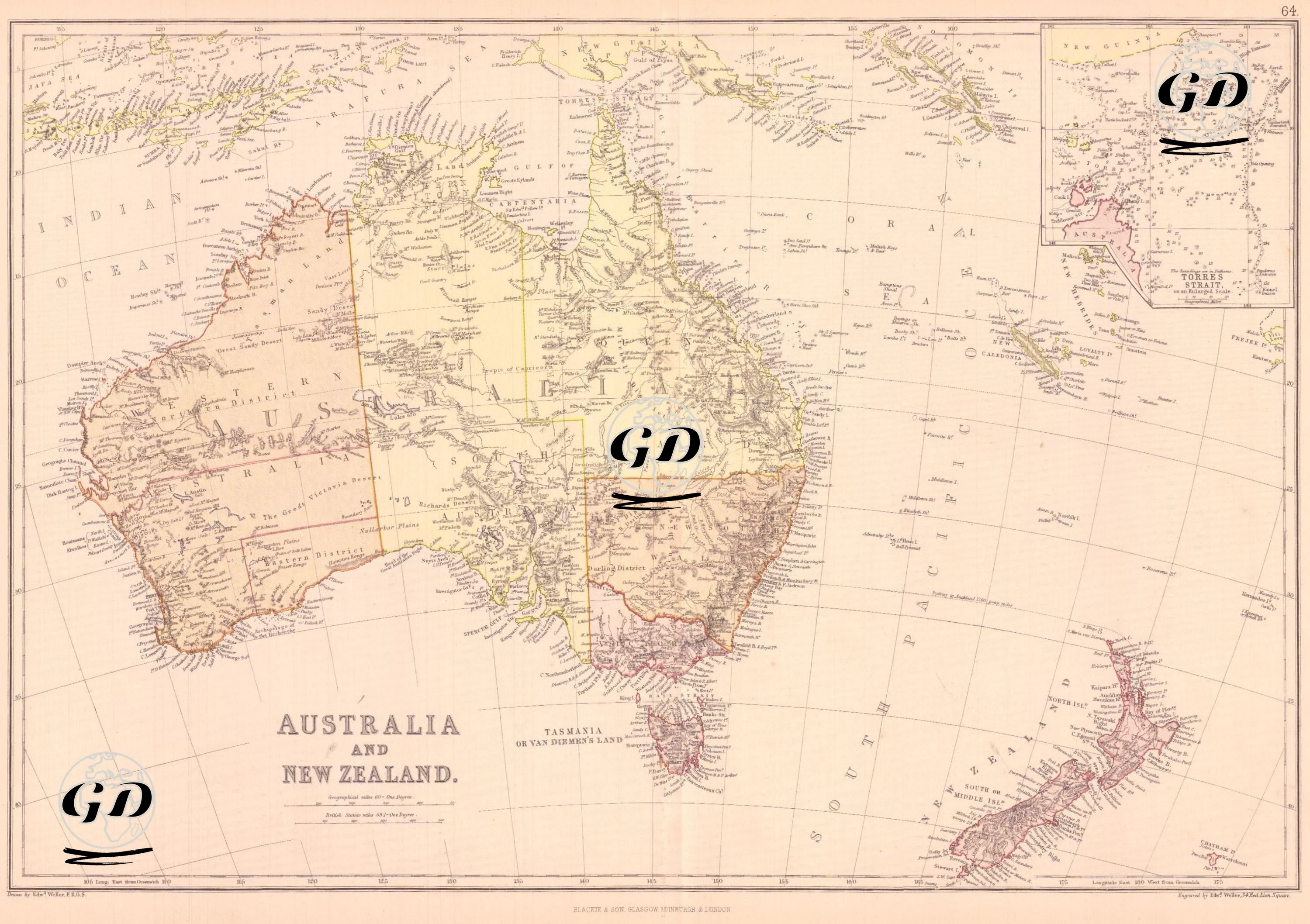 Australia And New Zealand - Edward Weller (1819-1884) - 1872