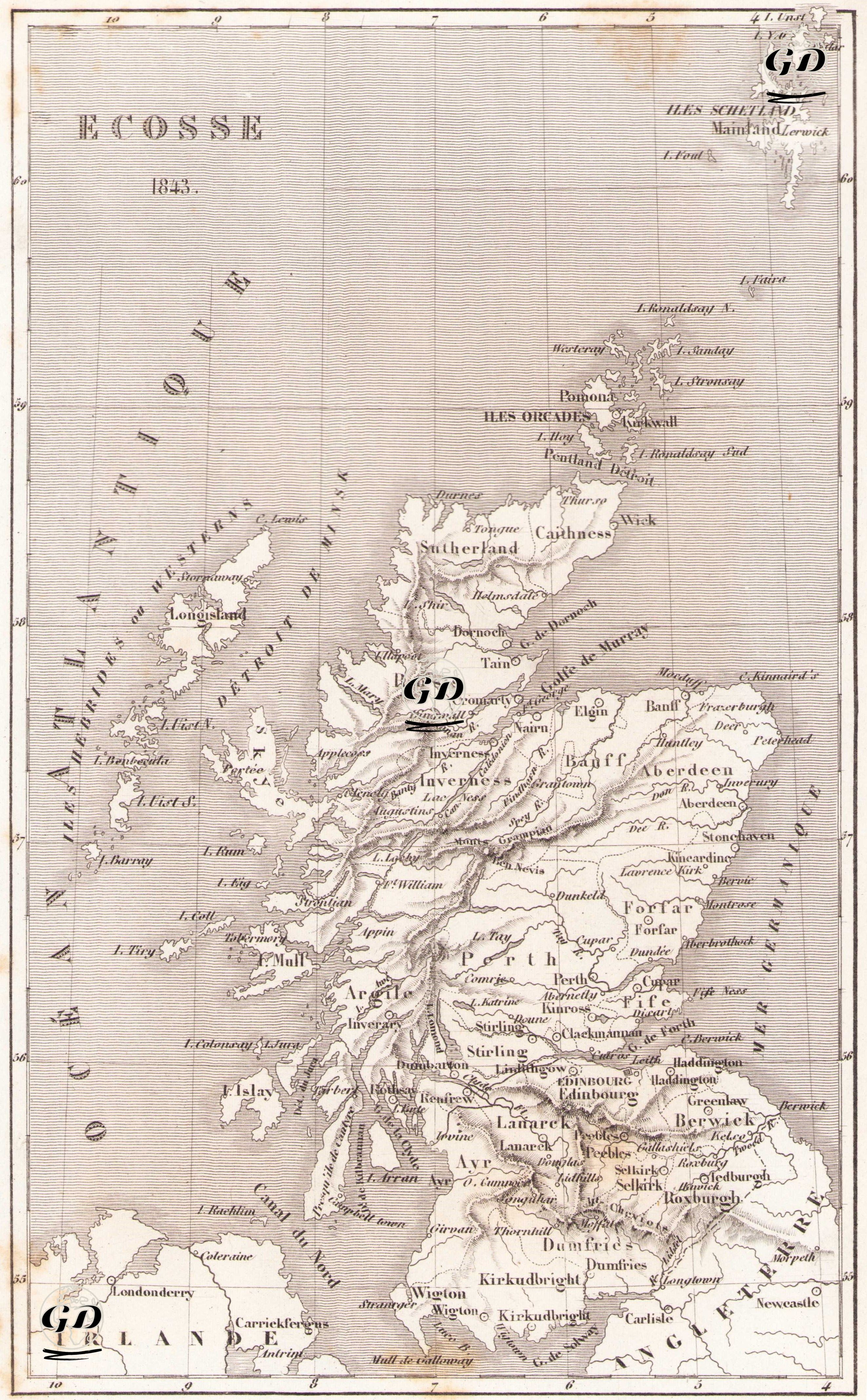 Ecosse (Scotland) -  - 1843
