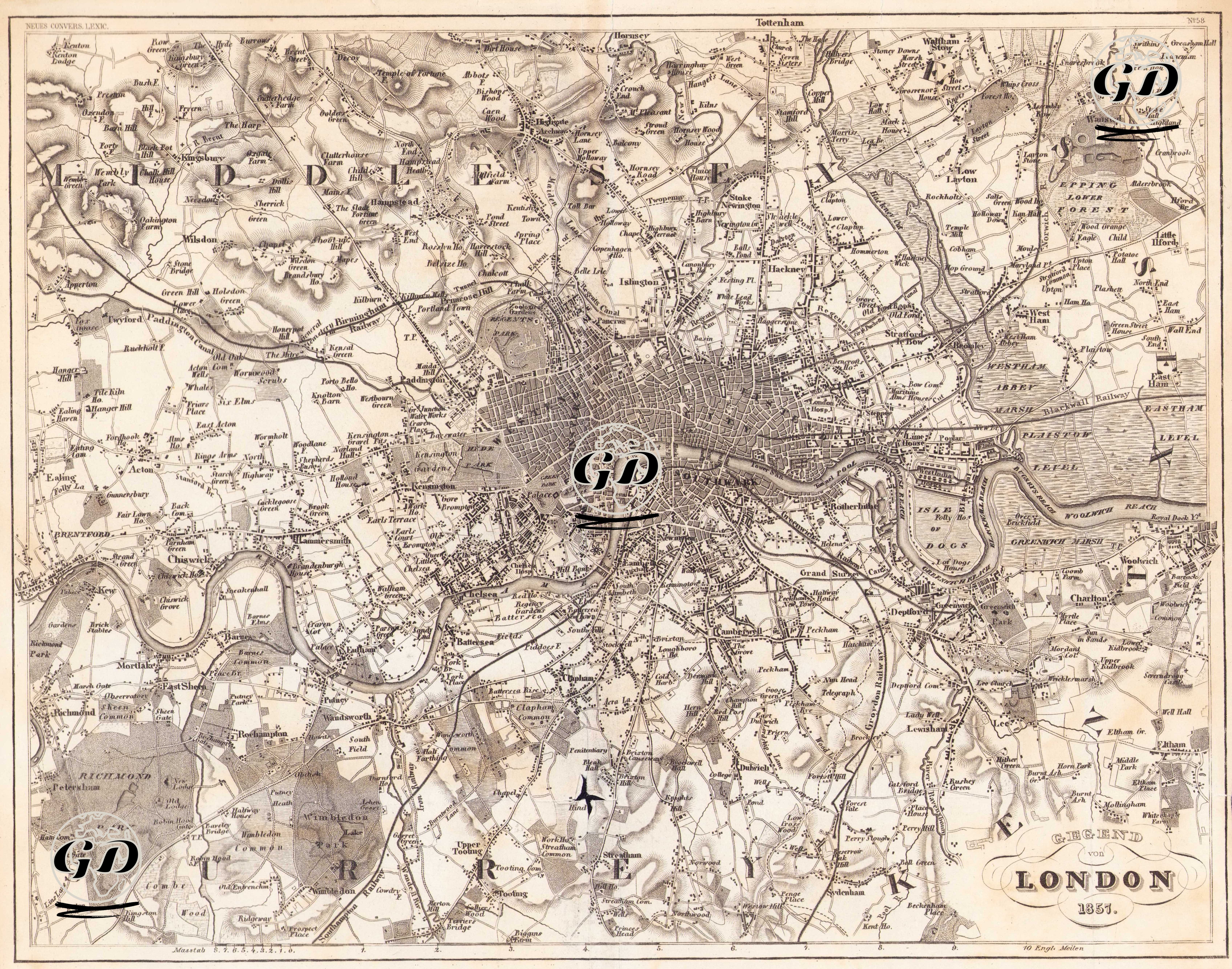 Gegend von London, 1857 -  - 1857
