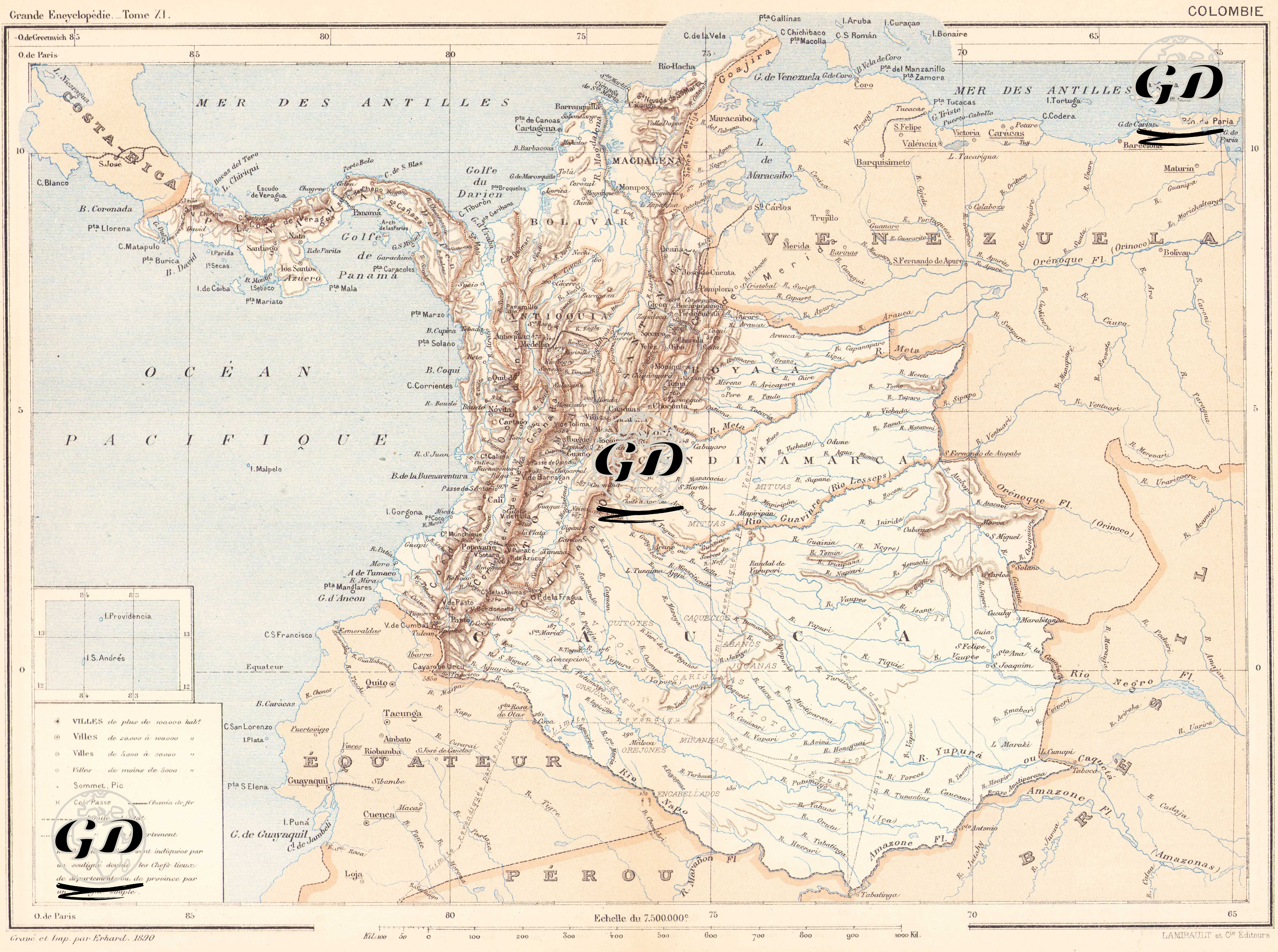 Colombie -  - 1890