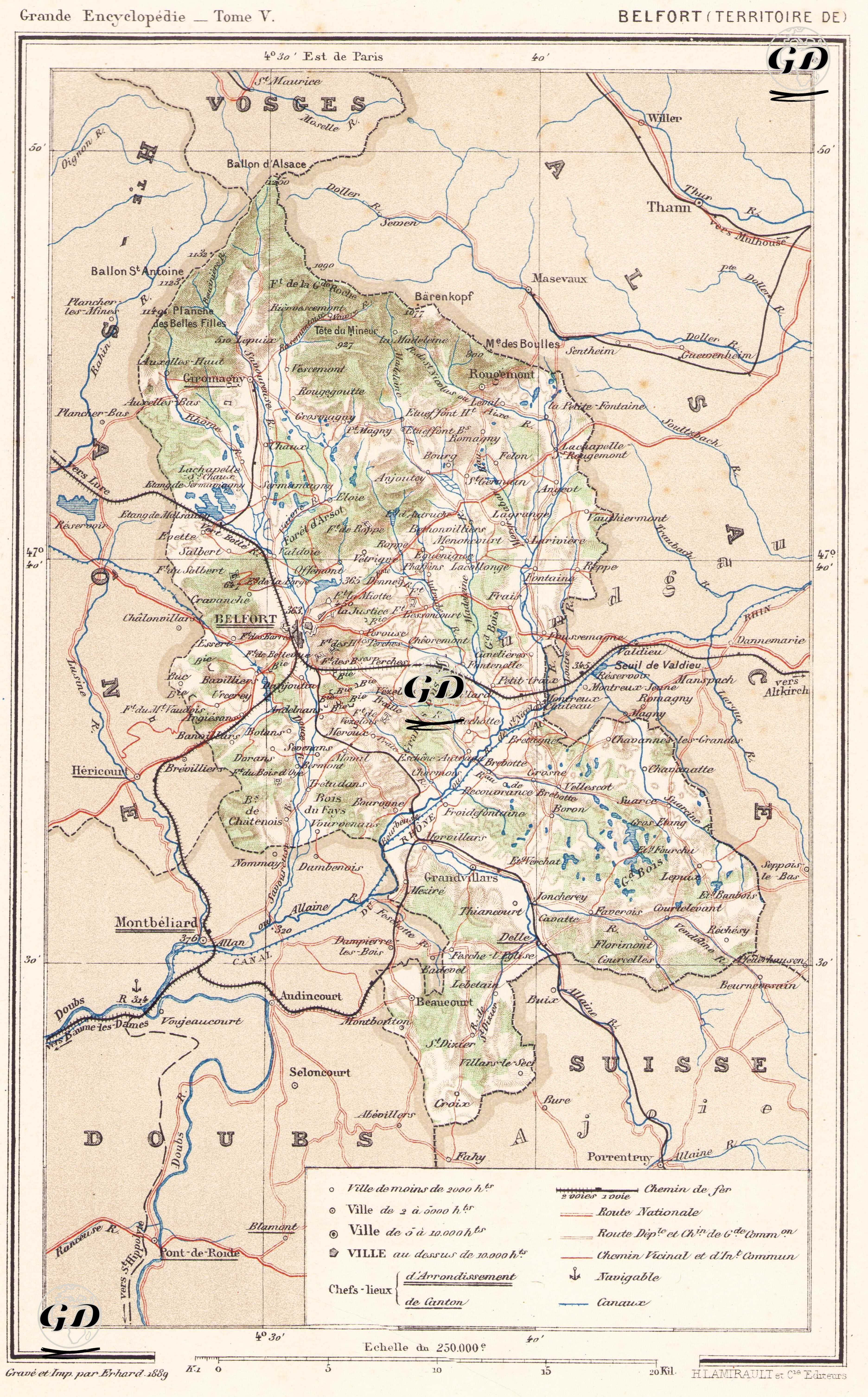 Belfort (Territoire De) -  - 1889