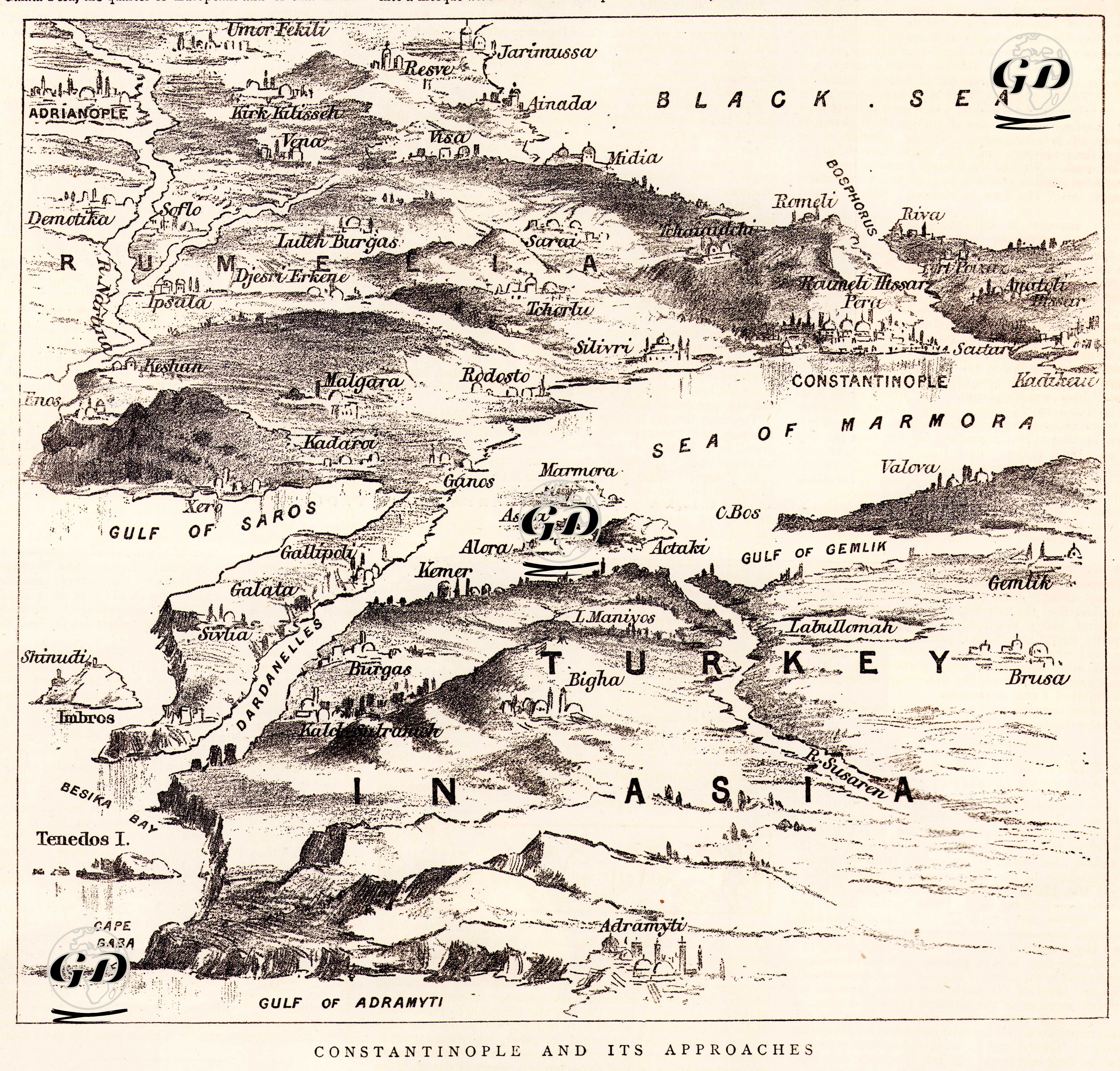 Constantinople And its Approaches -  - 1876