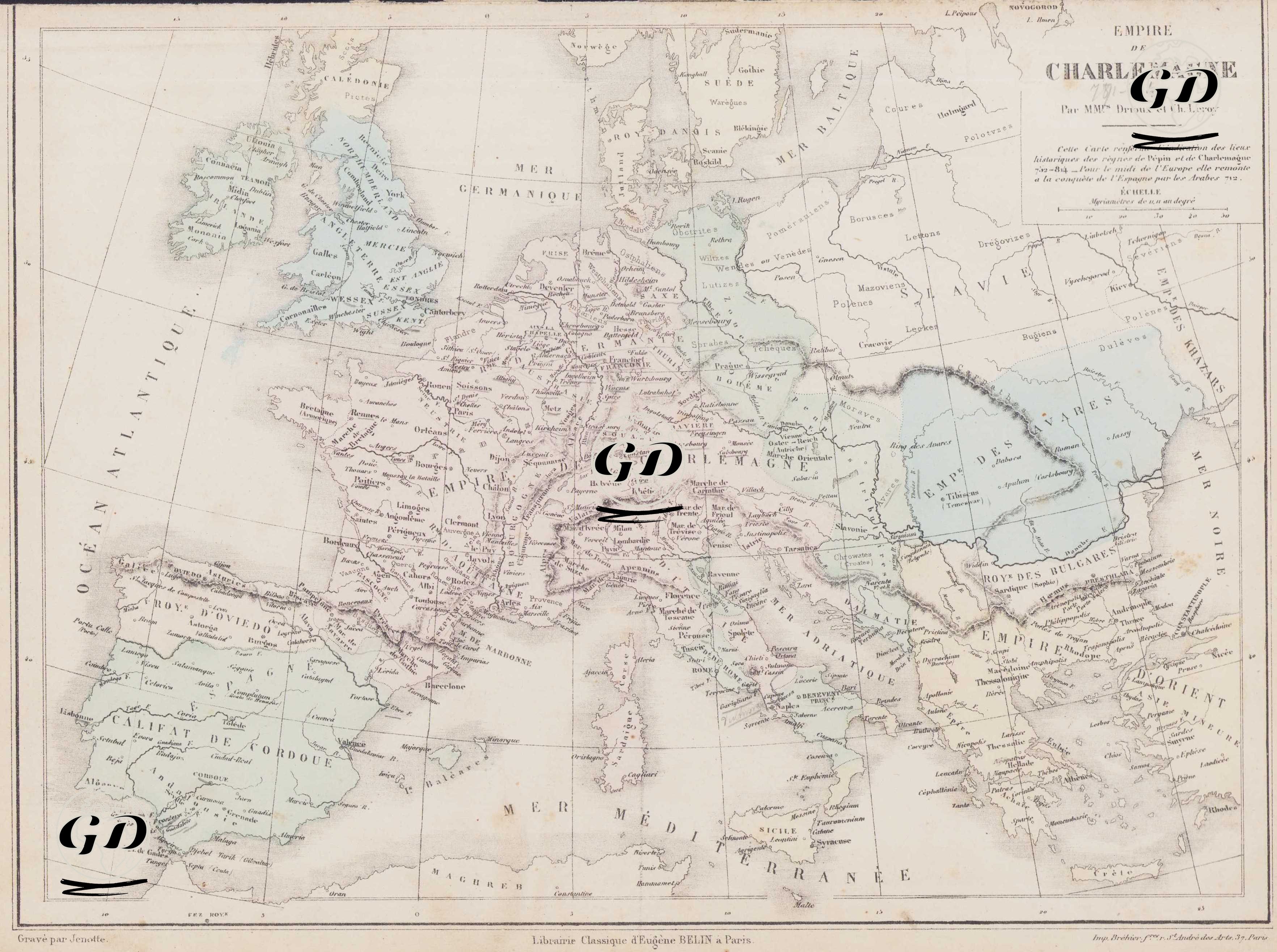Empire de Charlemagne - Claude Joseph Drioux (1820-1898)-Charles Leroy - 1872
