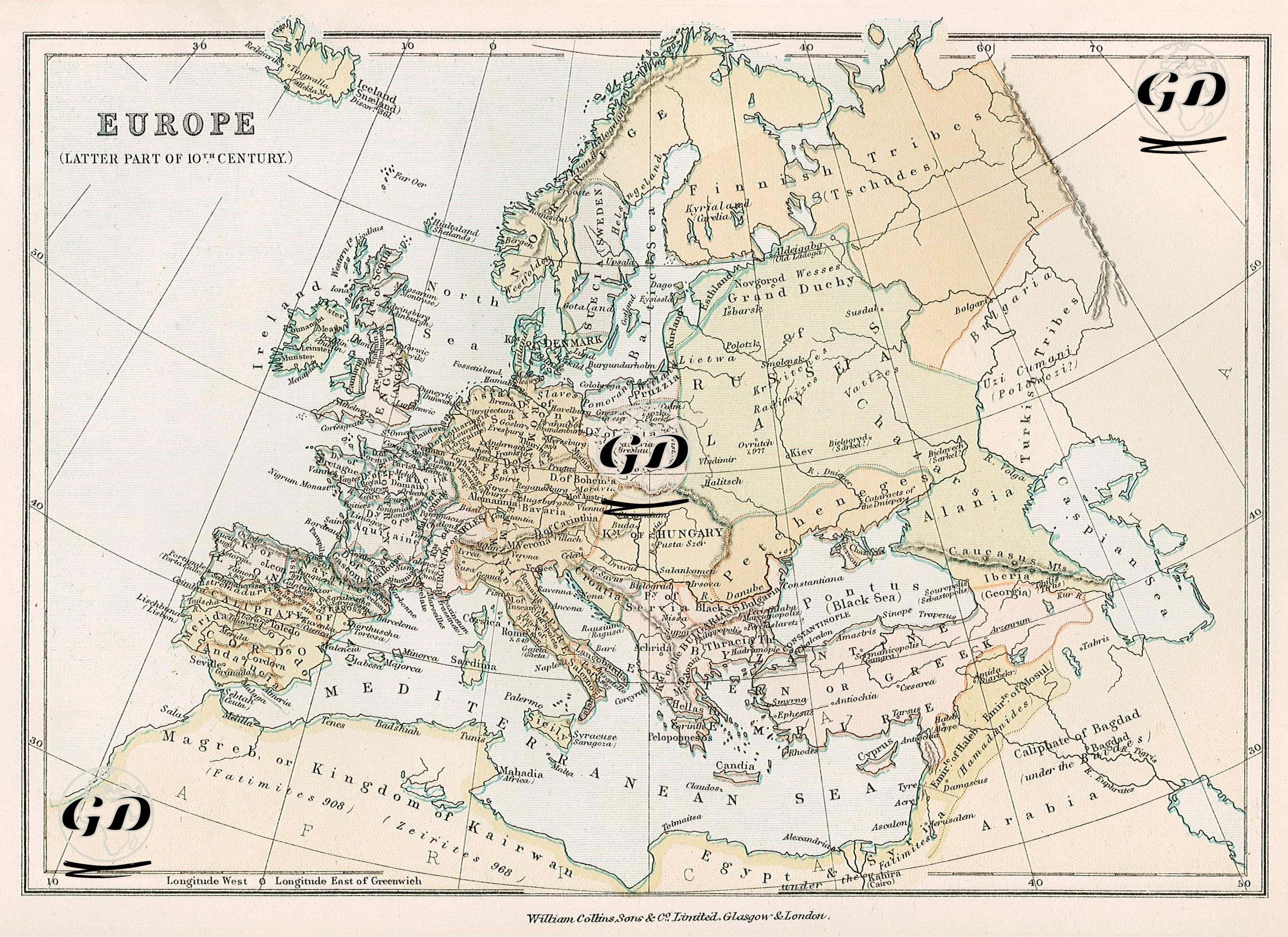 Europe (Latter Part of 10th Century) -  - 1878