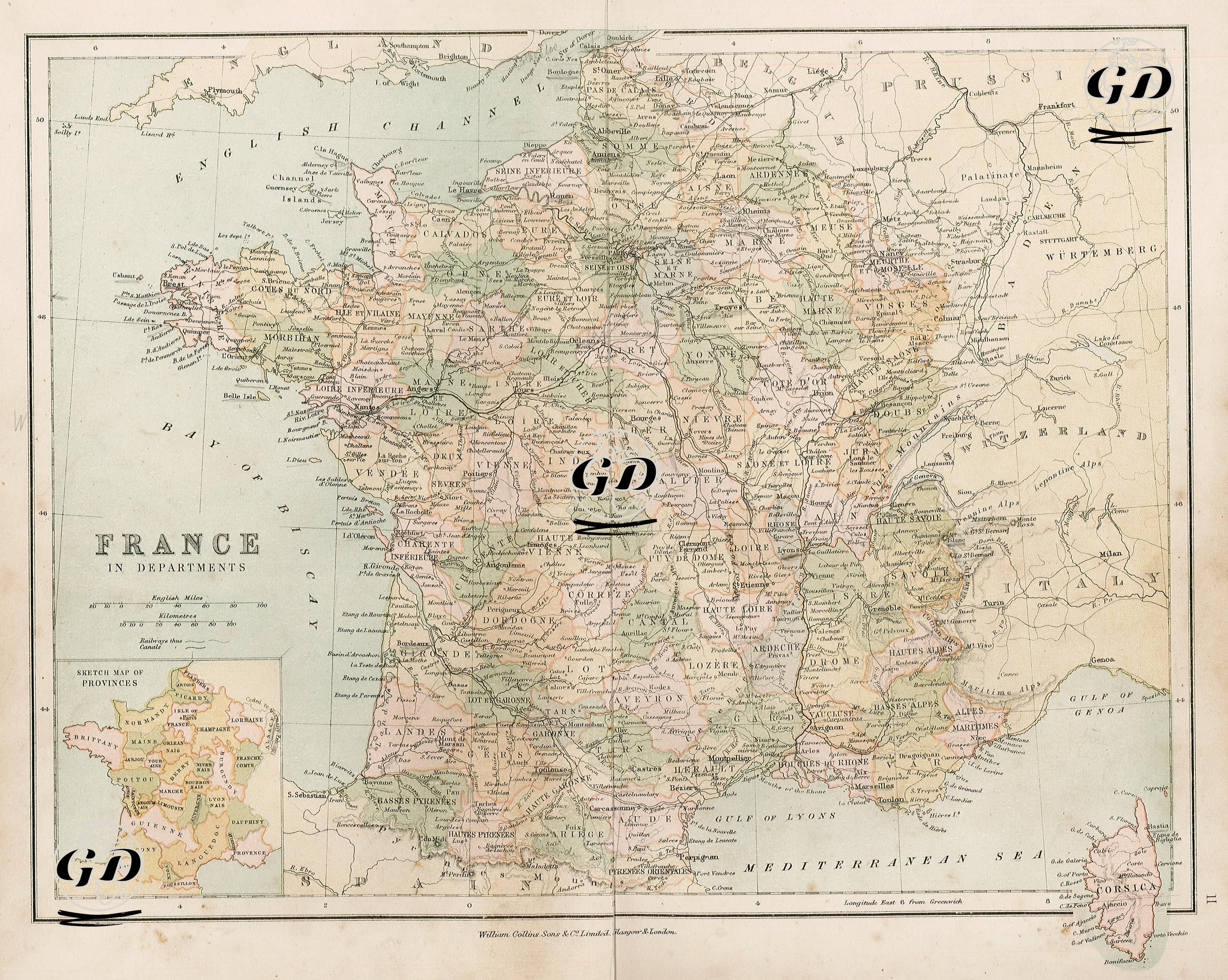 France in Departments -  - 1878
