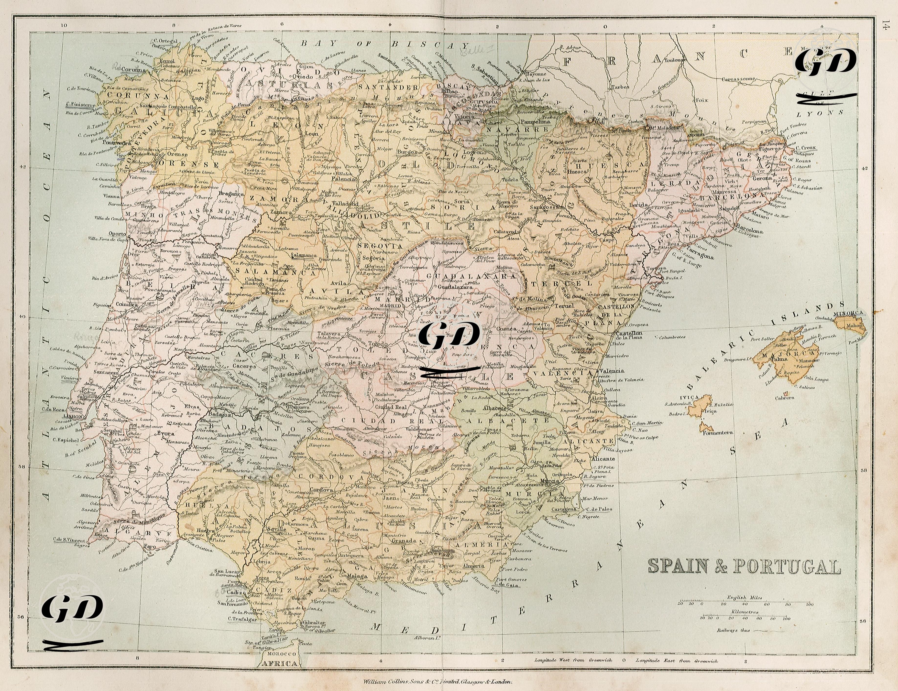 Spain & Portugal  -  - 1878