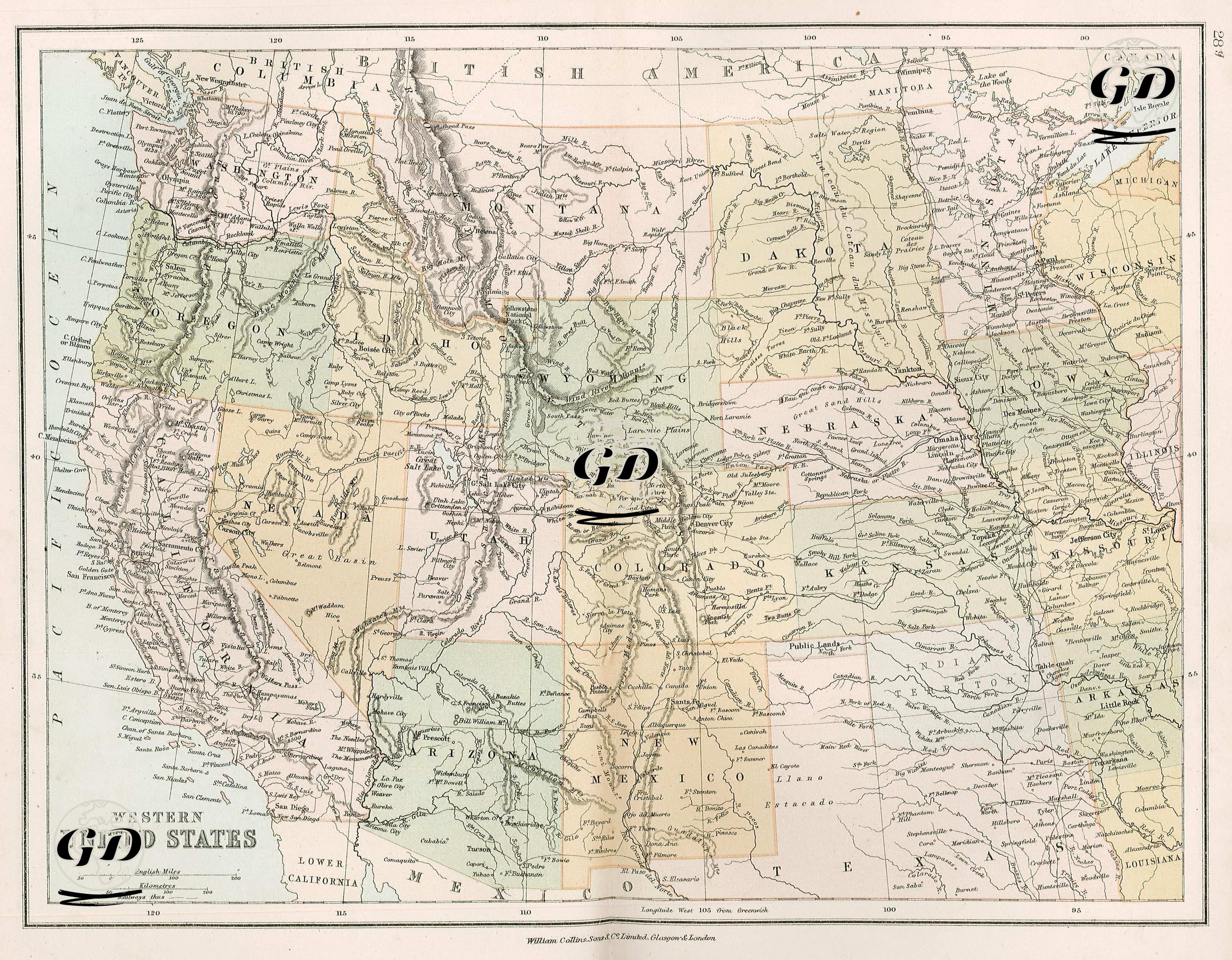 Western United States -  - 1878
