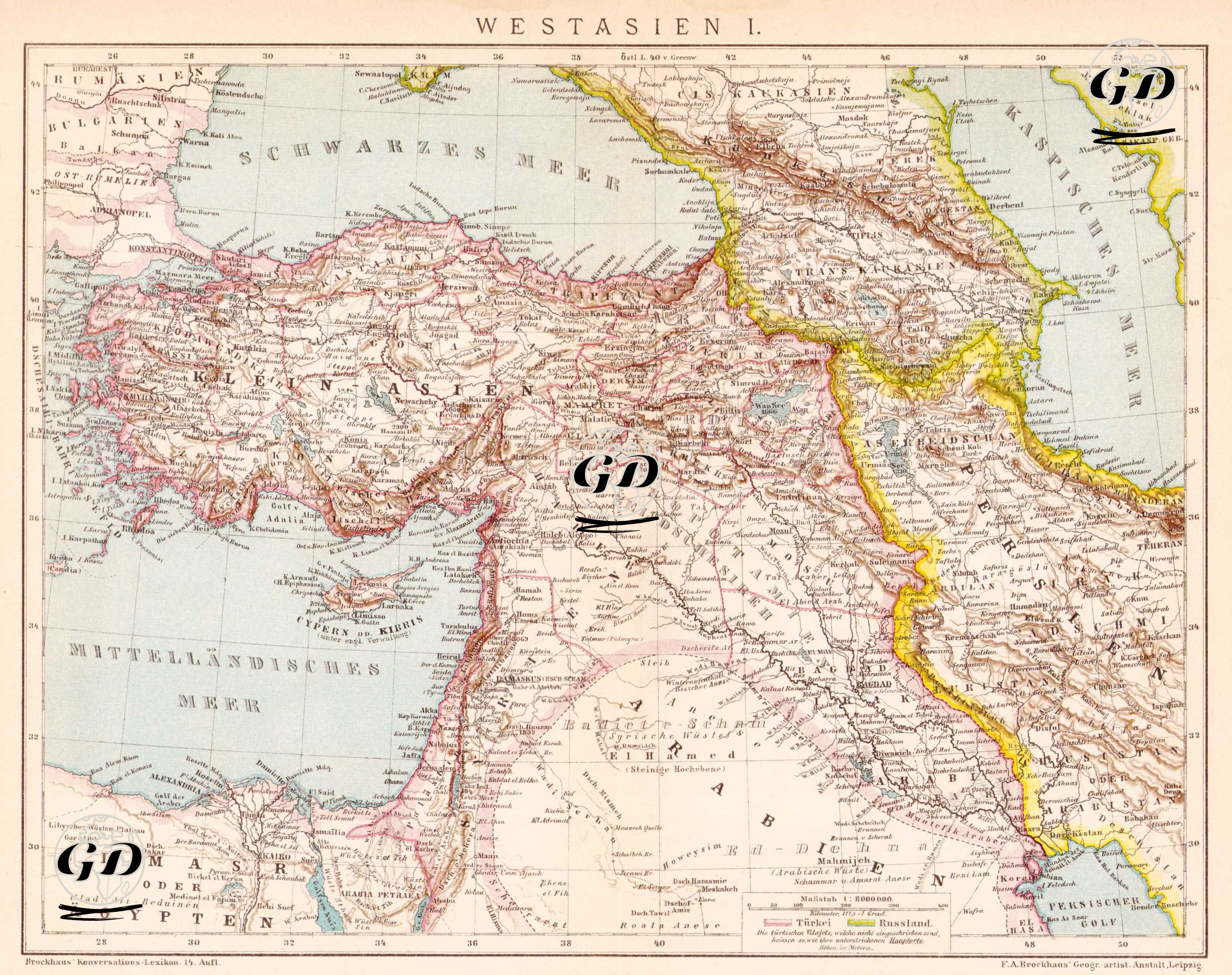 Westasien I. (Western Asia I.) -  - 1895