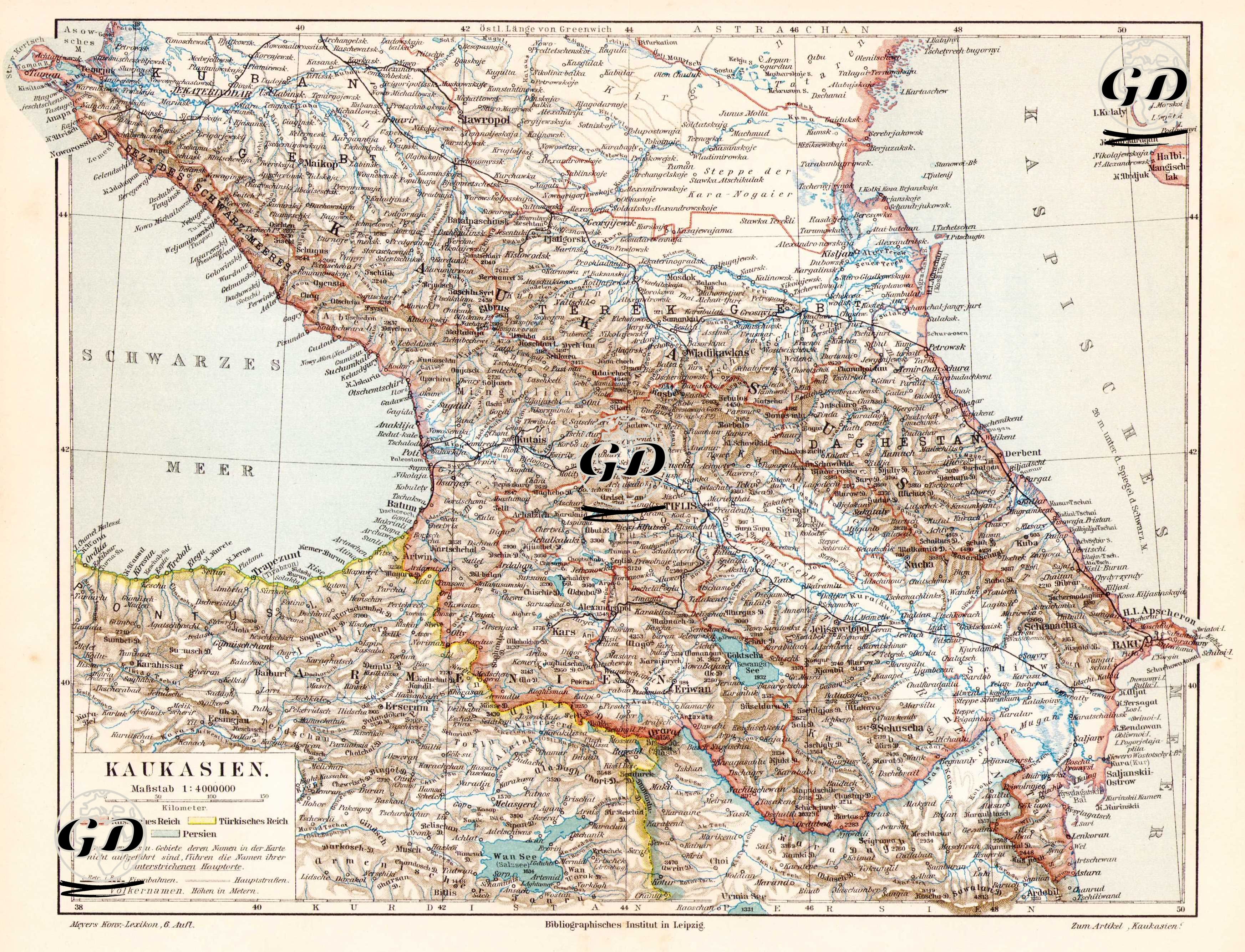 Kaukasien (Caucasus) -  - 1895