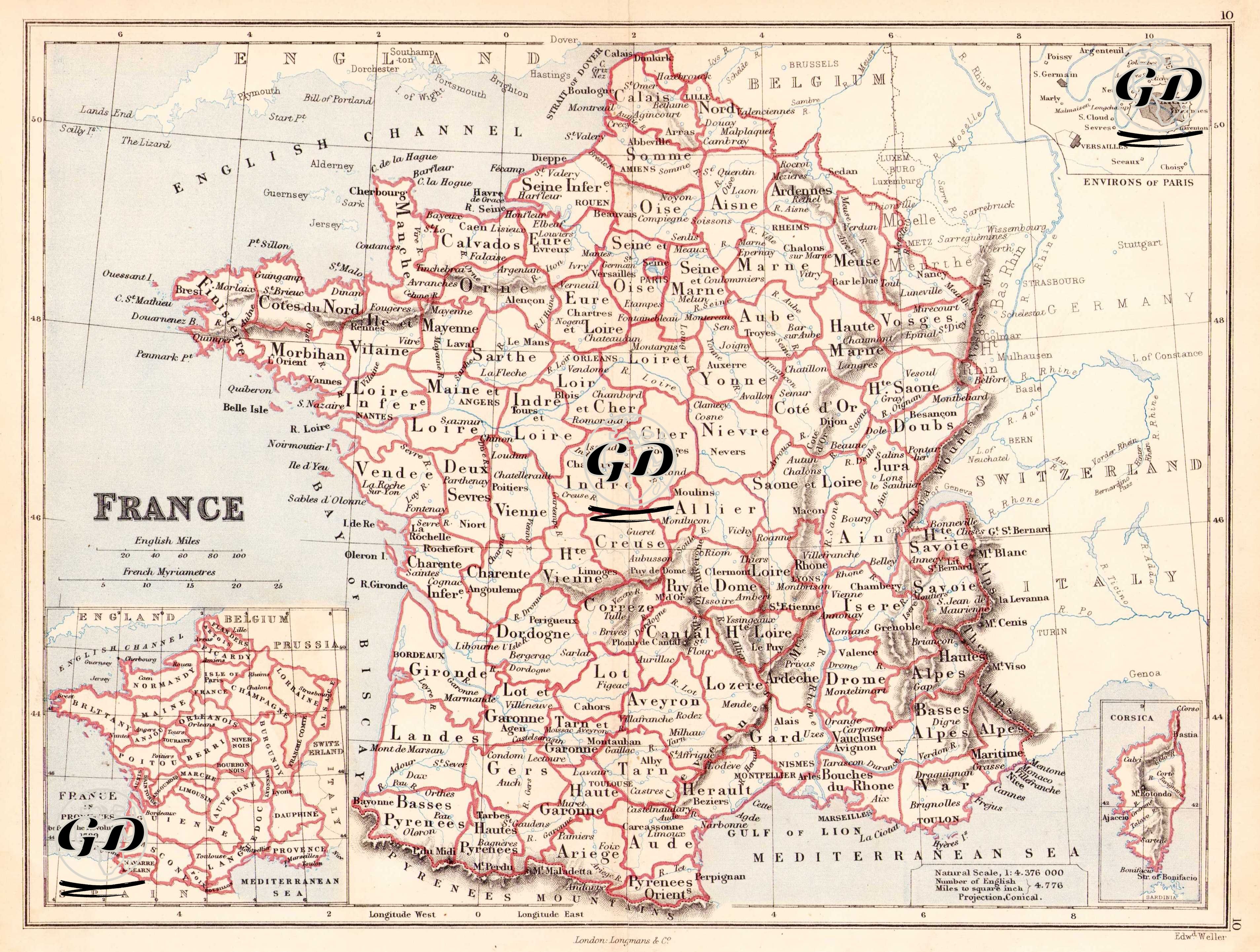 France - French in Provinces Before The Revolution 1798 - Corsica -  - 1874
