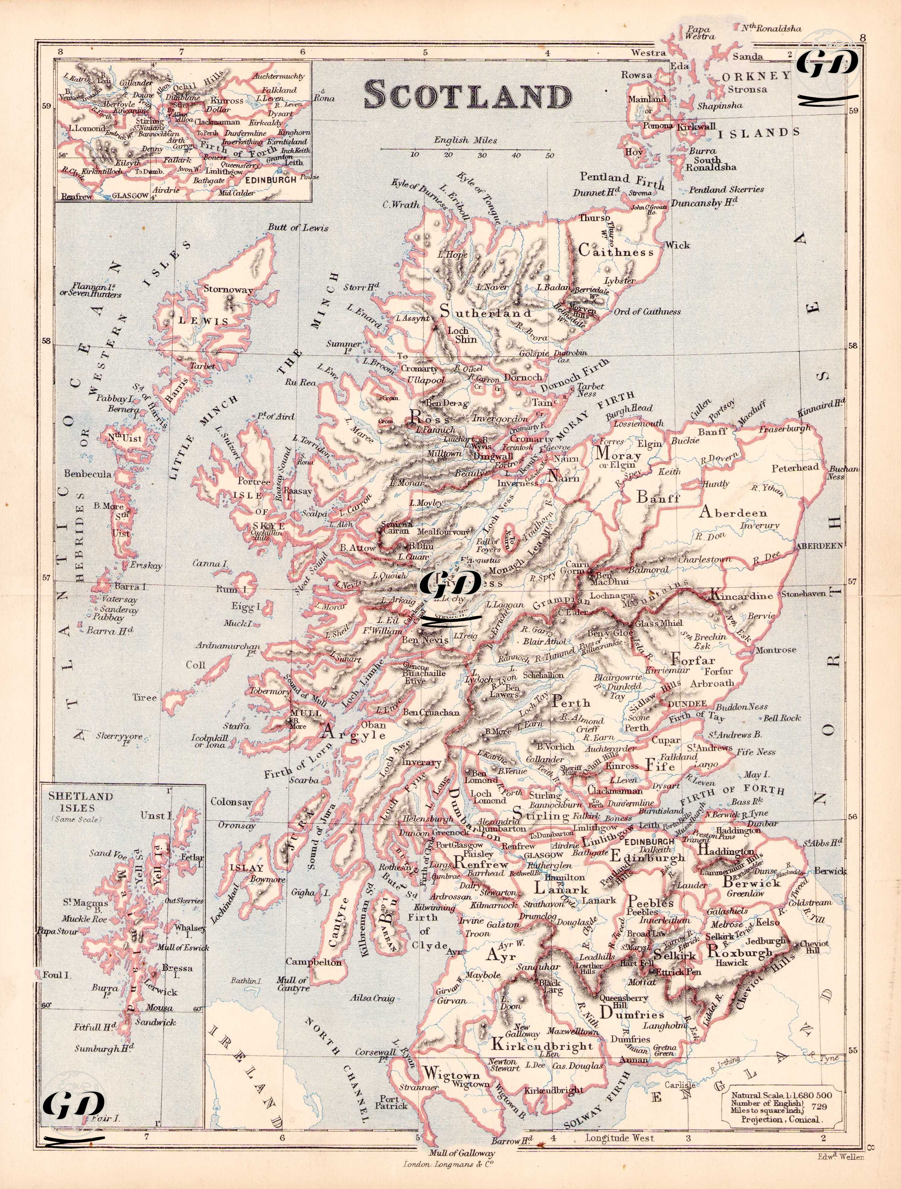 Scotland - Shetland Isles - Firth of Forth -  - 1874