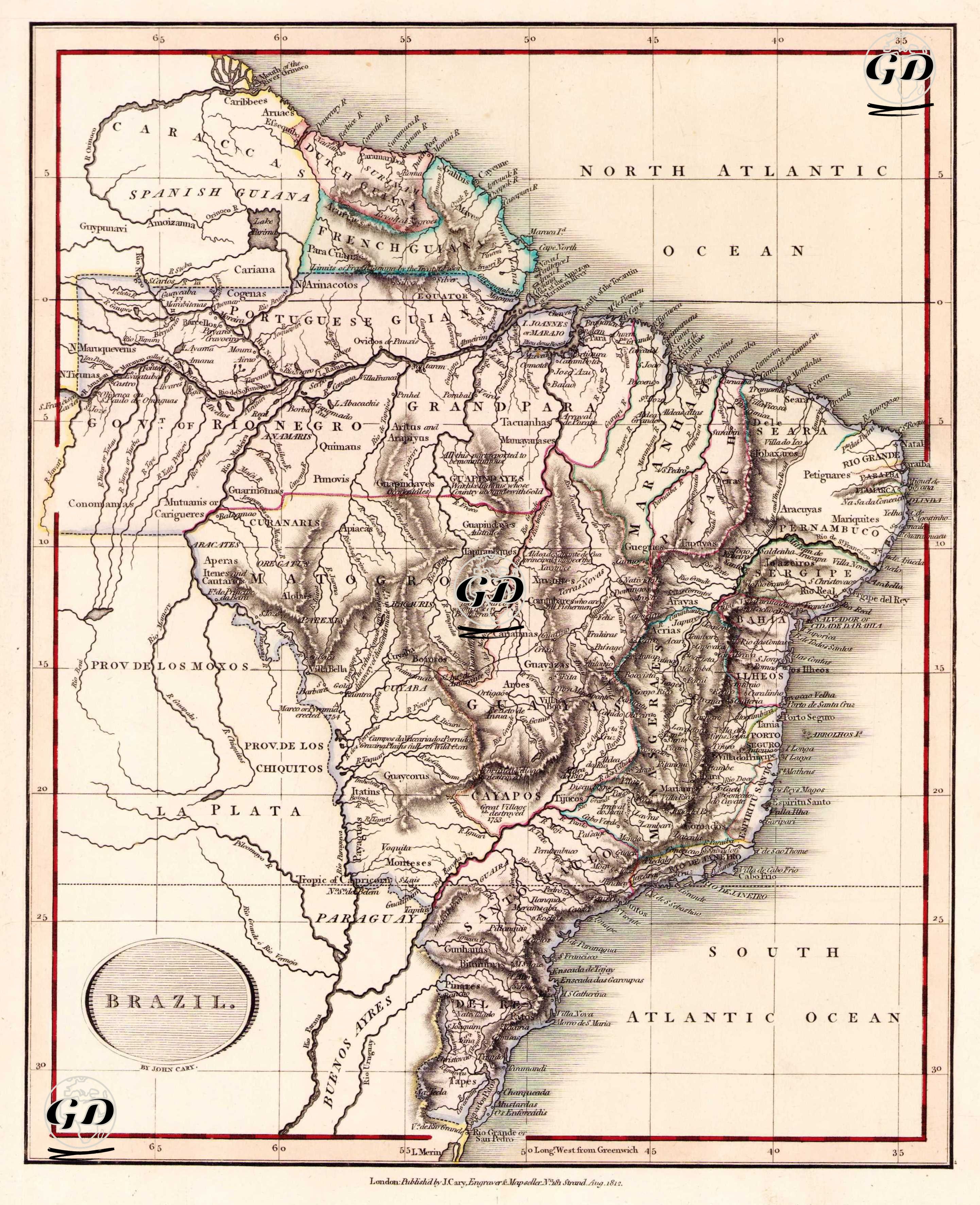 Brazil - John Cary (1754-1835) - 1812