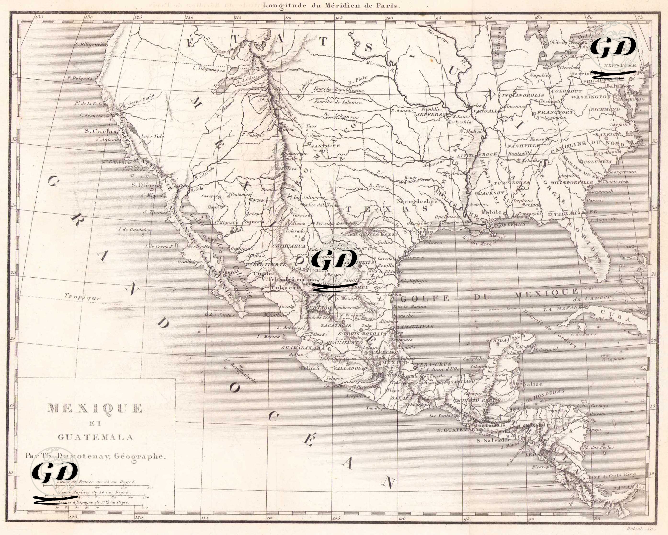 Mexique et Guatemala - Thunot Duvotenay (1796-1875) - 1843