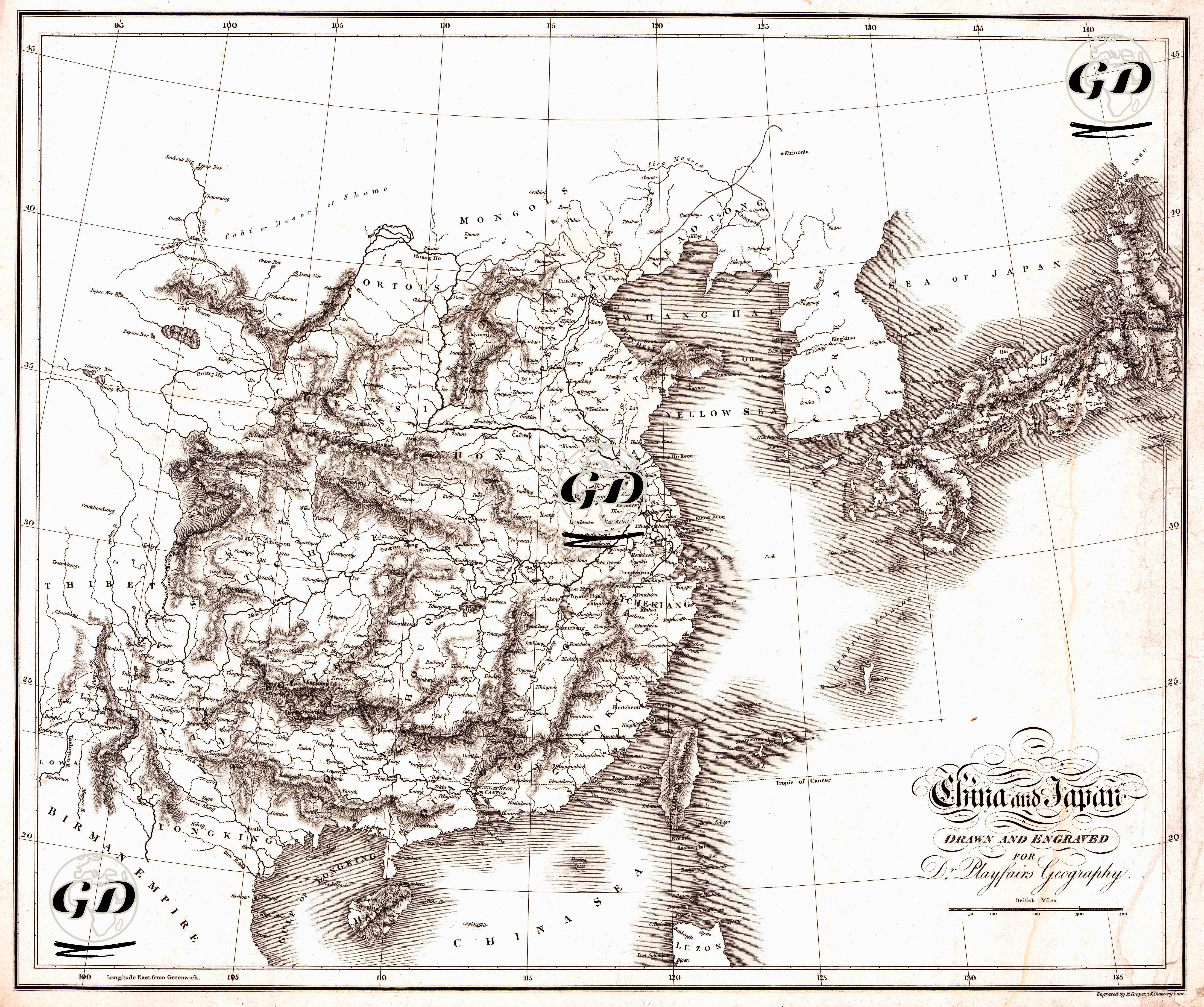 China and Japan - James Playfair (1738-1819) - 1814