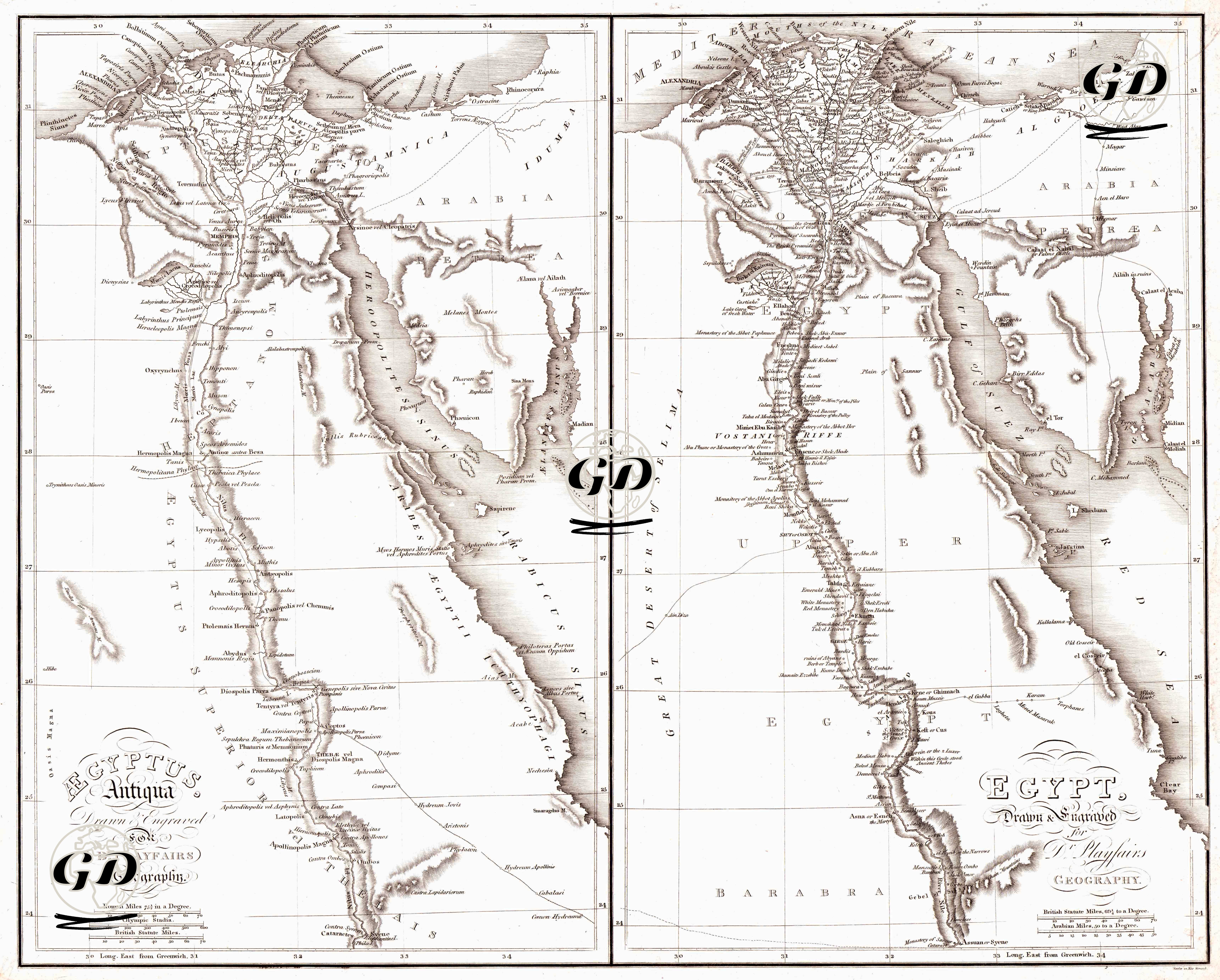 Aegyptus Antiqua - Egypt - James Playfair (1738-1819) - 1814
