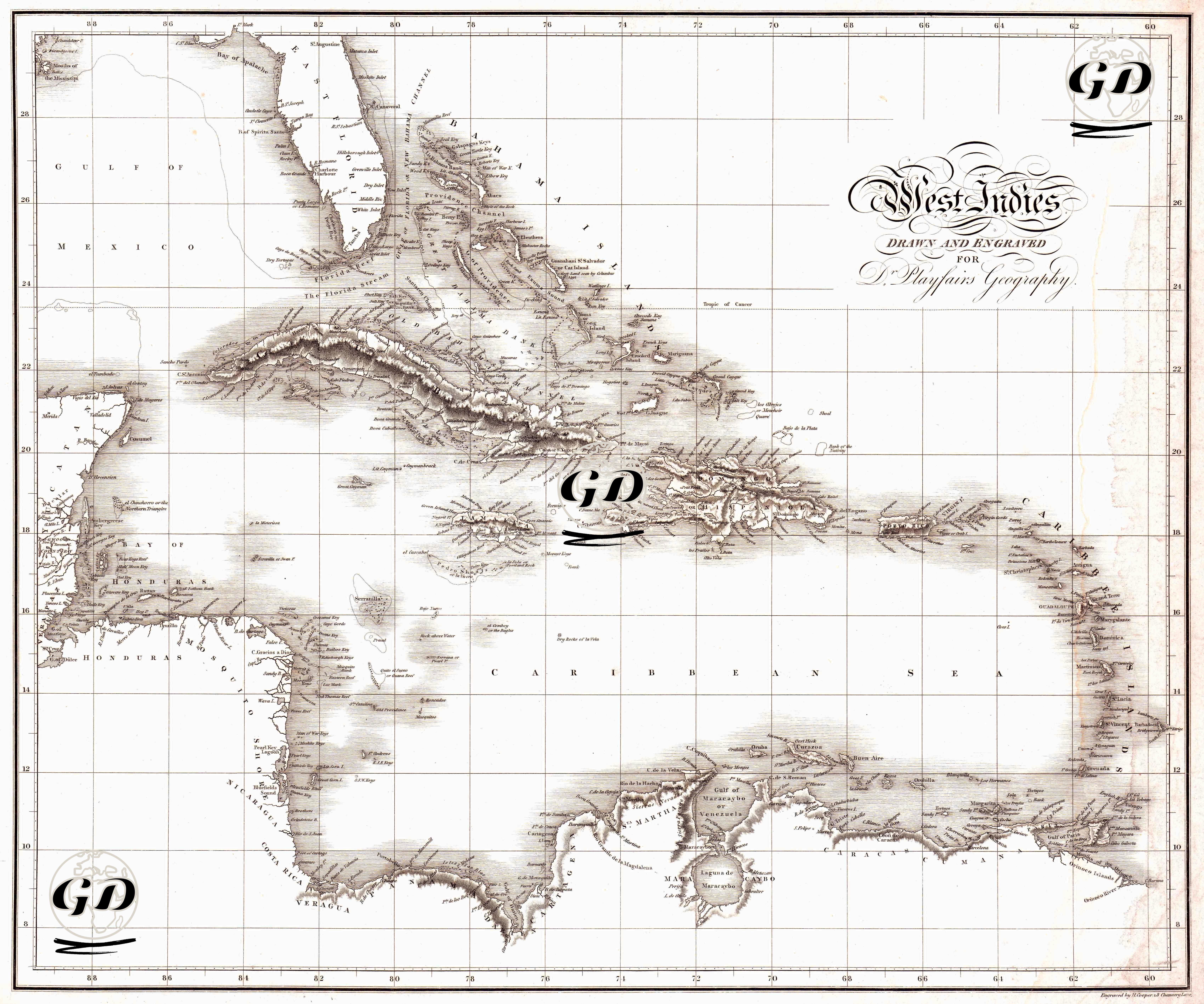 West Indies - James Playfair (1738-1819) - 1814