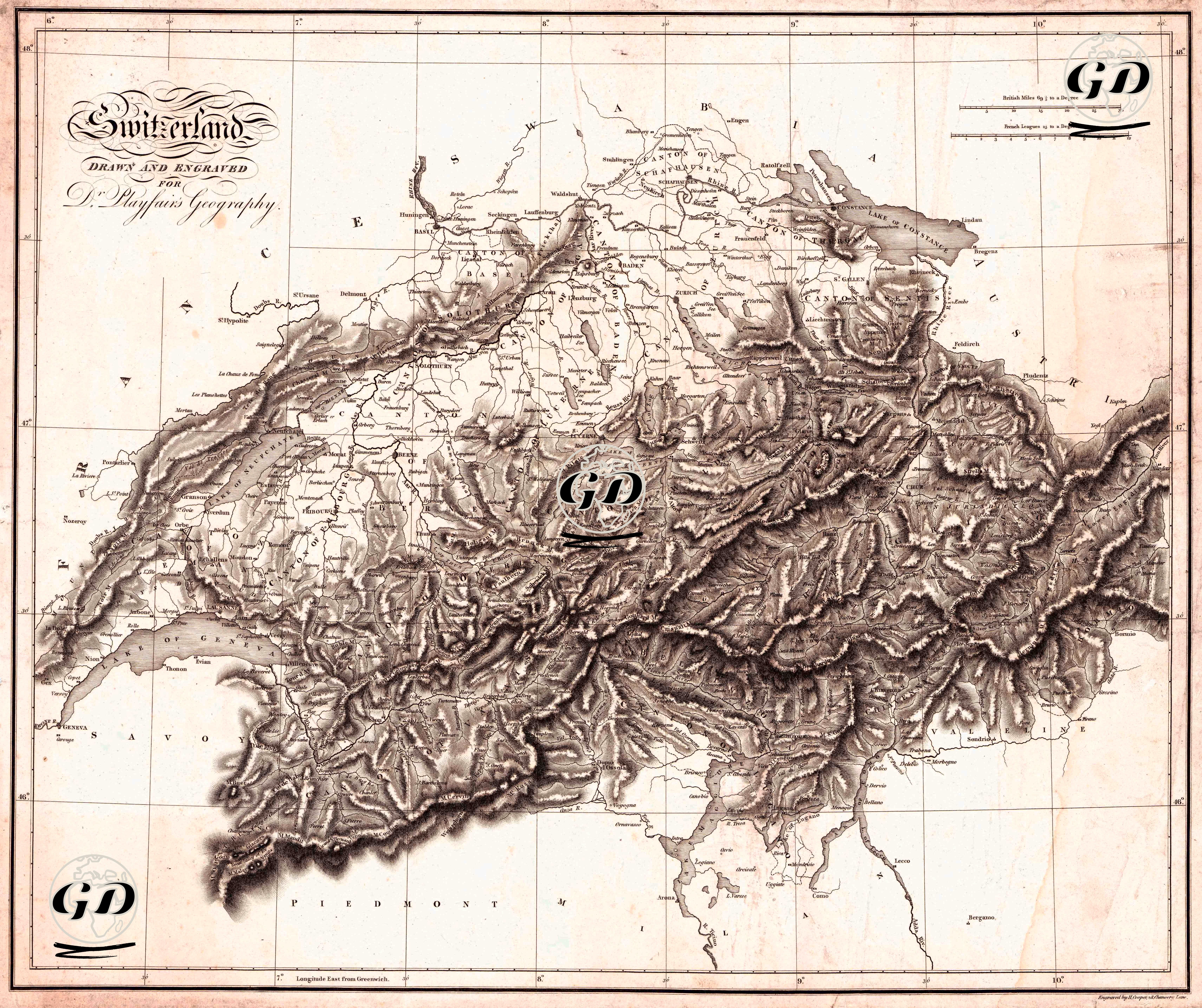 Switzerland - James Playfair (1738-1819) - 1814