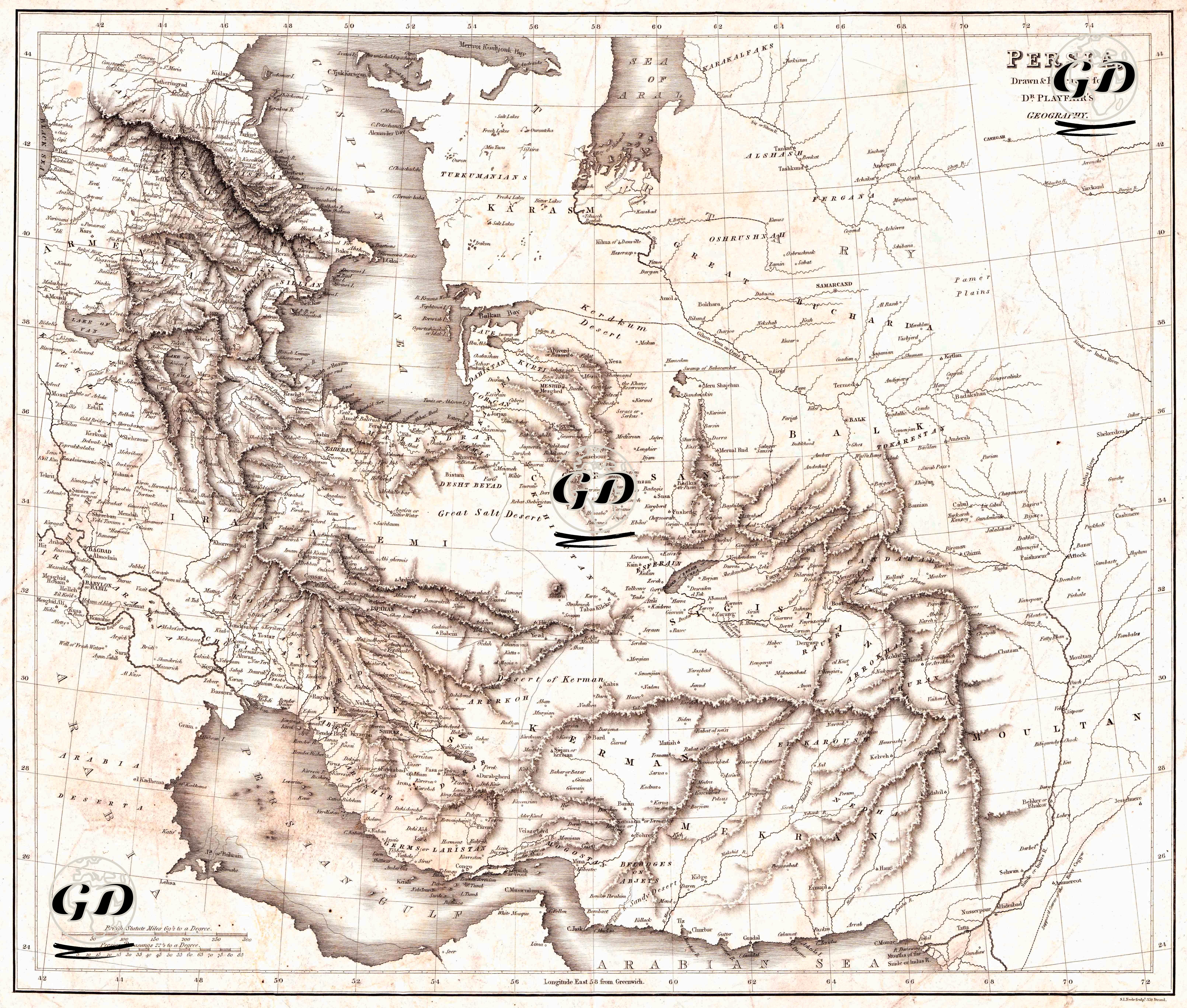 Persia - James Playfair (1738-1819) - 1814