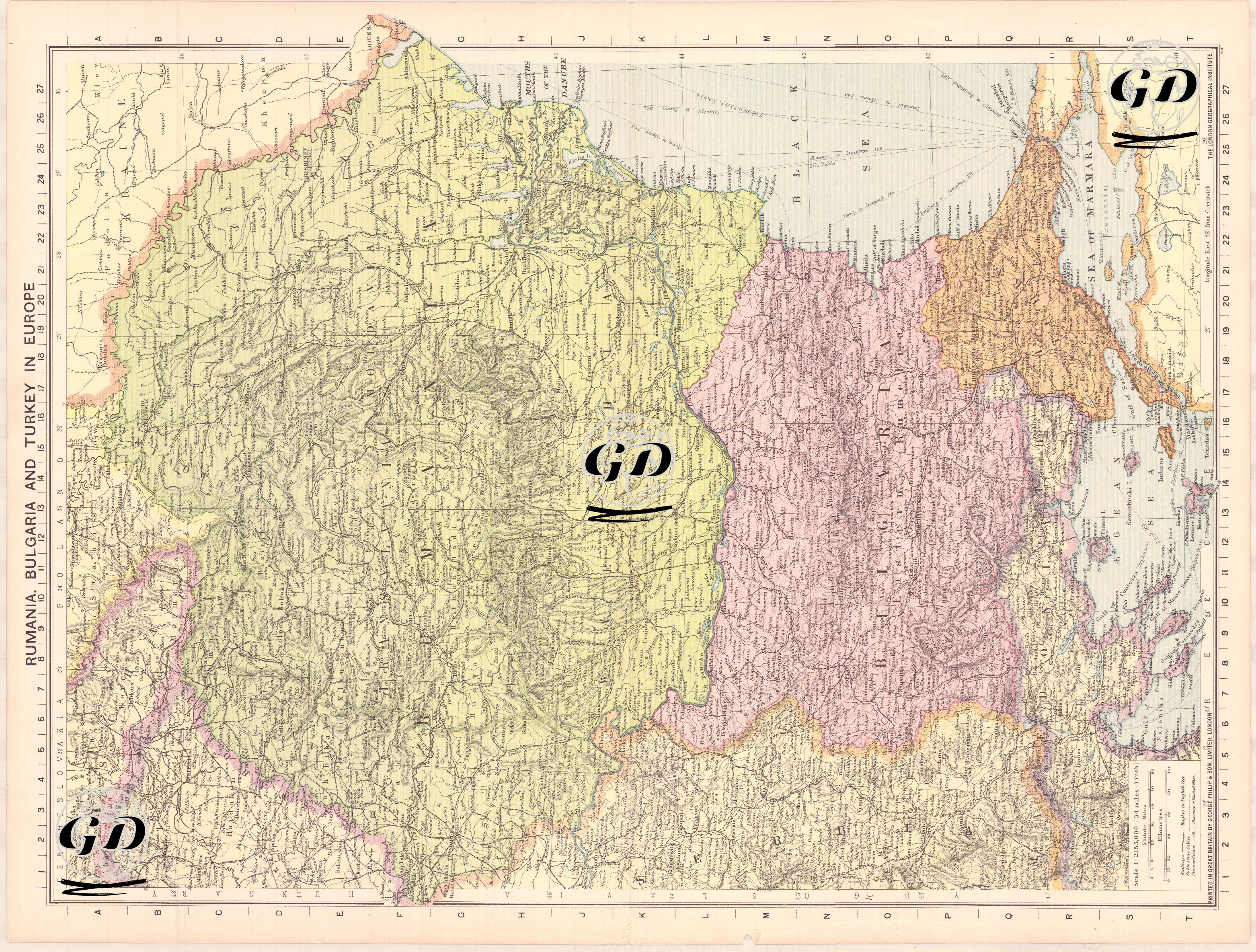 Rumania, Bulgaria And Turkey In Europe -  - 1940