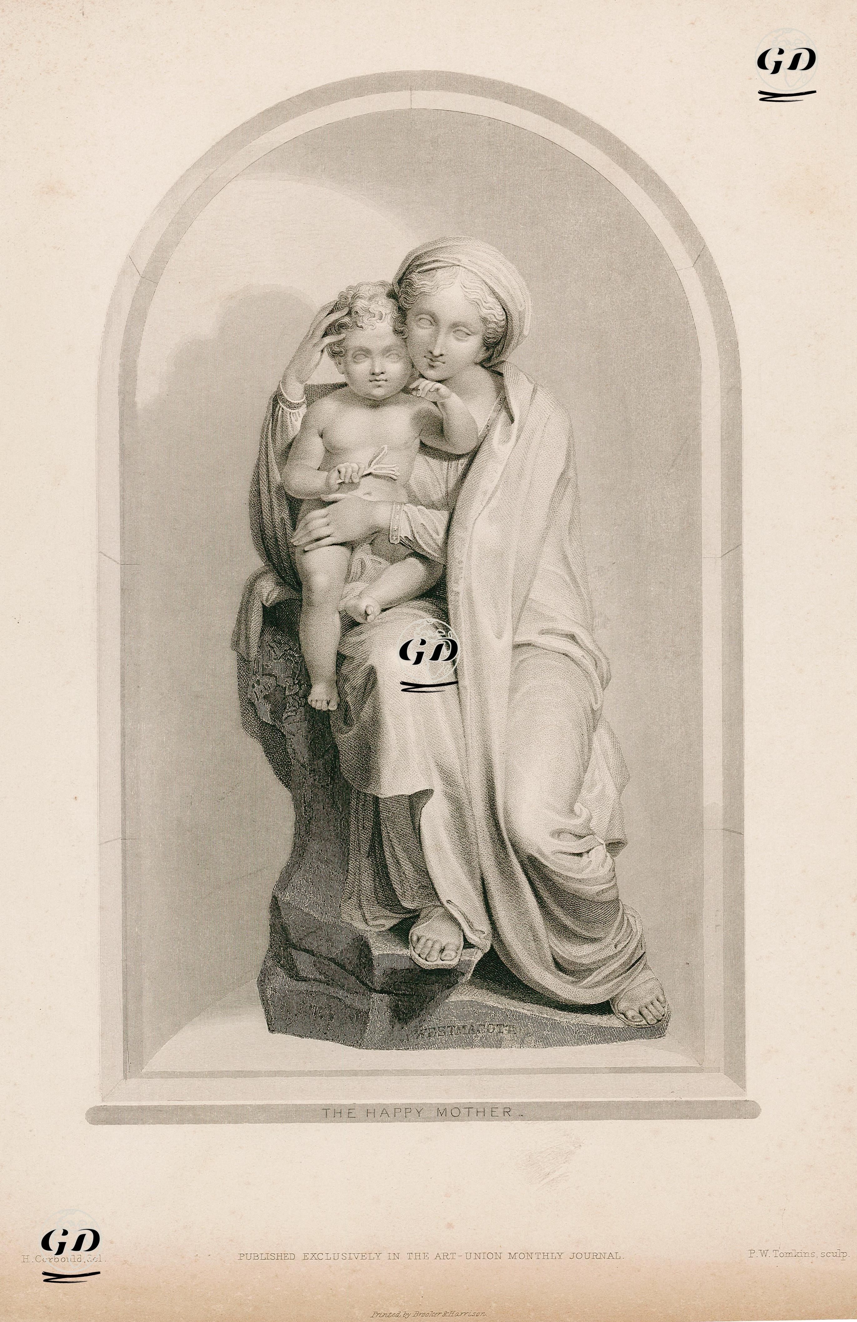 Mutlu Anne - Richard Westmacott (1775-1856)-Edward Henry Corbould (1815-1905) - 1860
