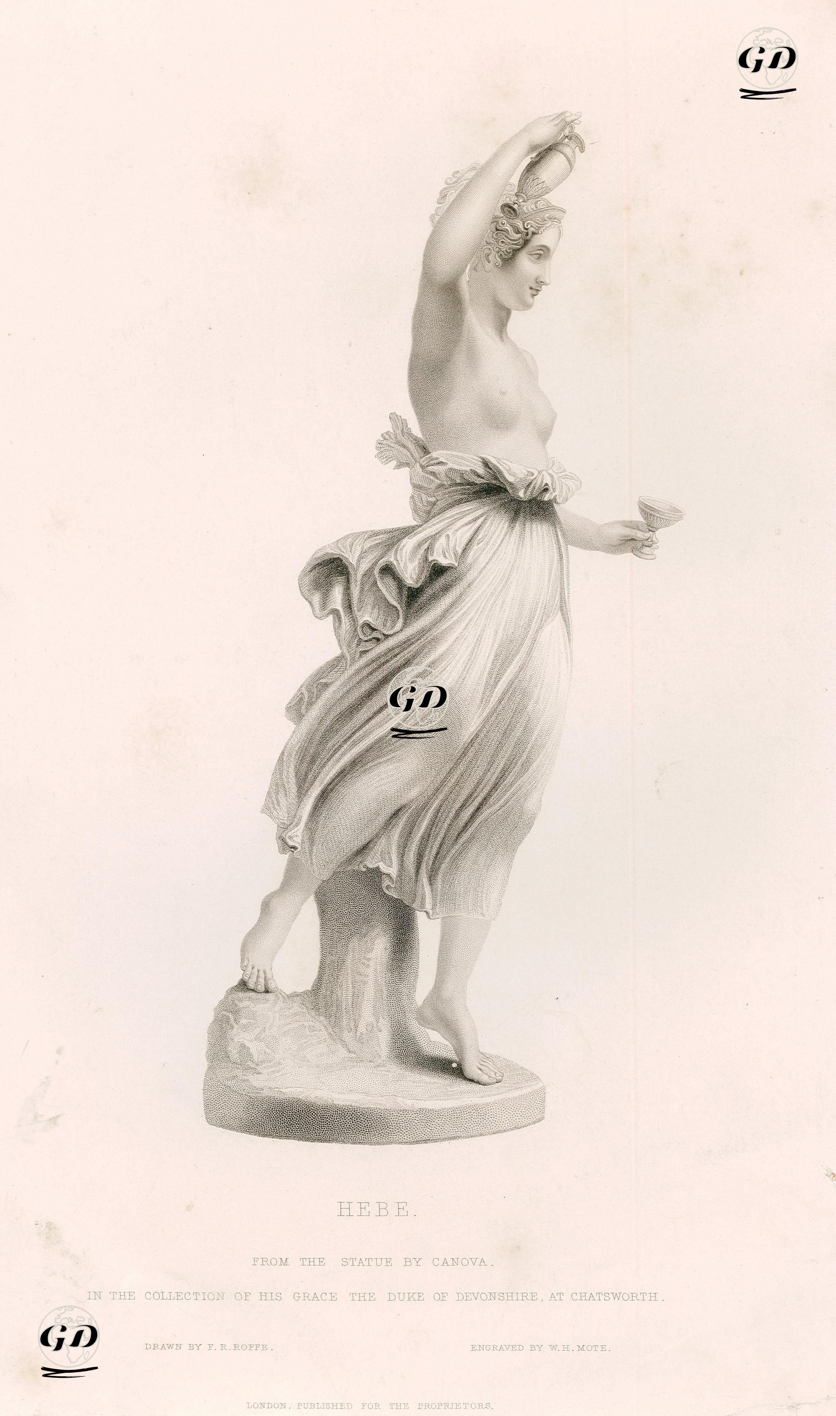 Gençlik Tanrıçası - Antonio Canova (1757-1822)-Felix Robert Roffe (1814-1887) - 1852
