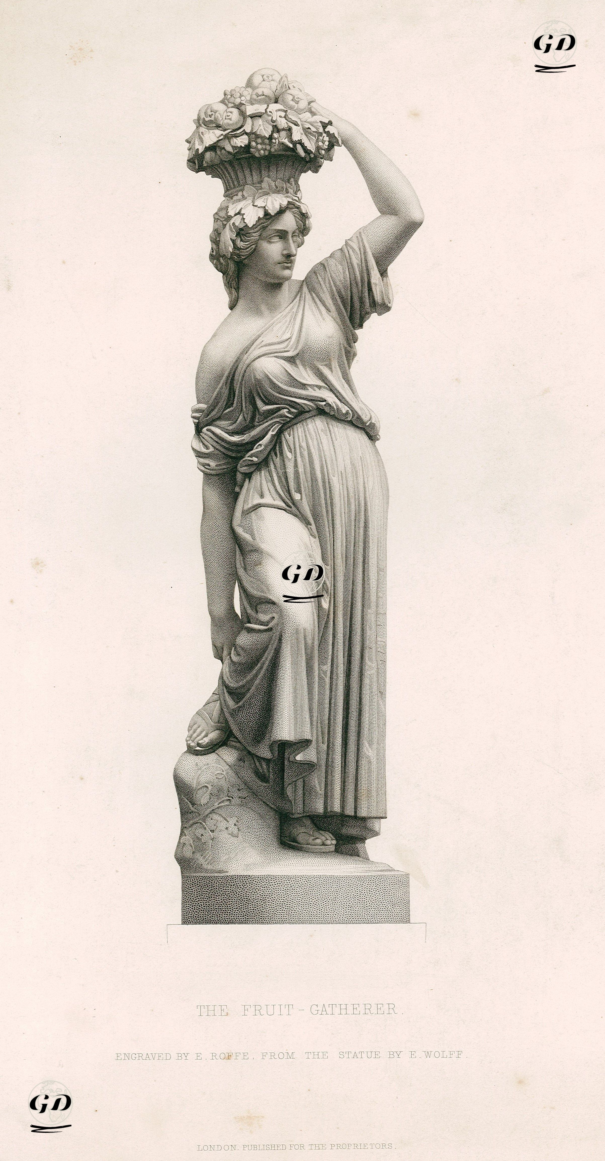 Meyve Toplayıcı - Emil Wolff (1802-1879) - 1857