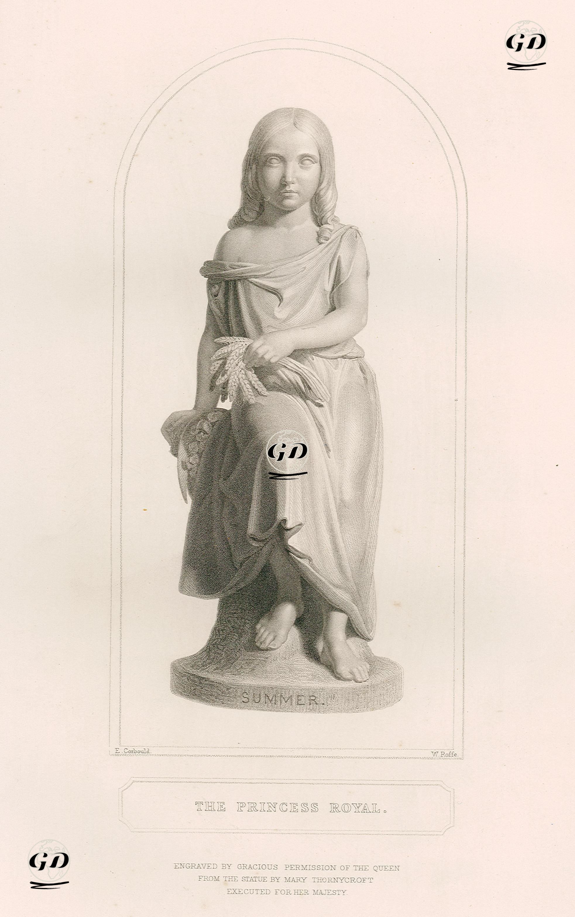 The Princess Royal-Summer  - Mary Thornycroft (1809-1895)-Edward Henry Corbould (1815-1905) - 1855