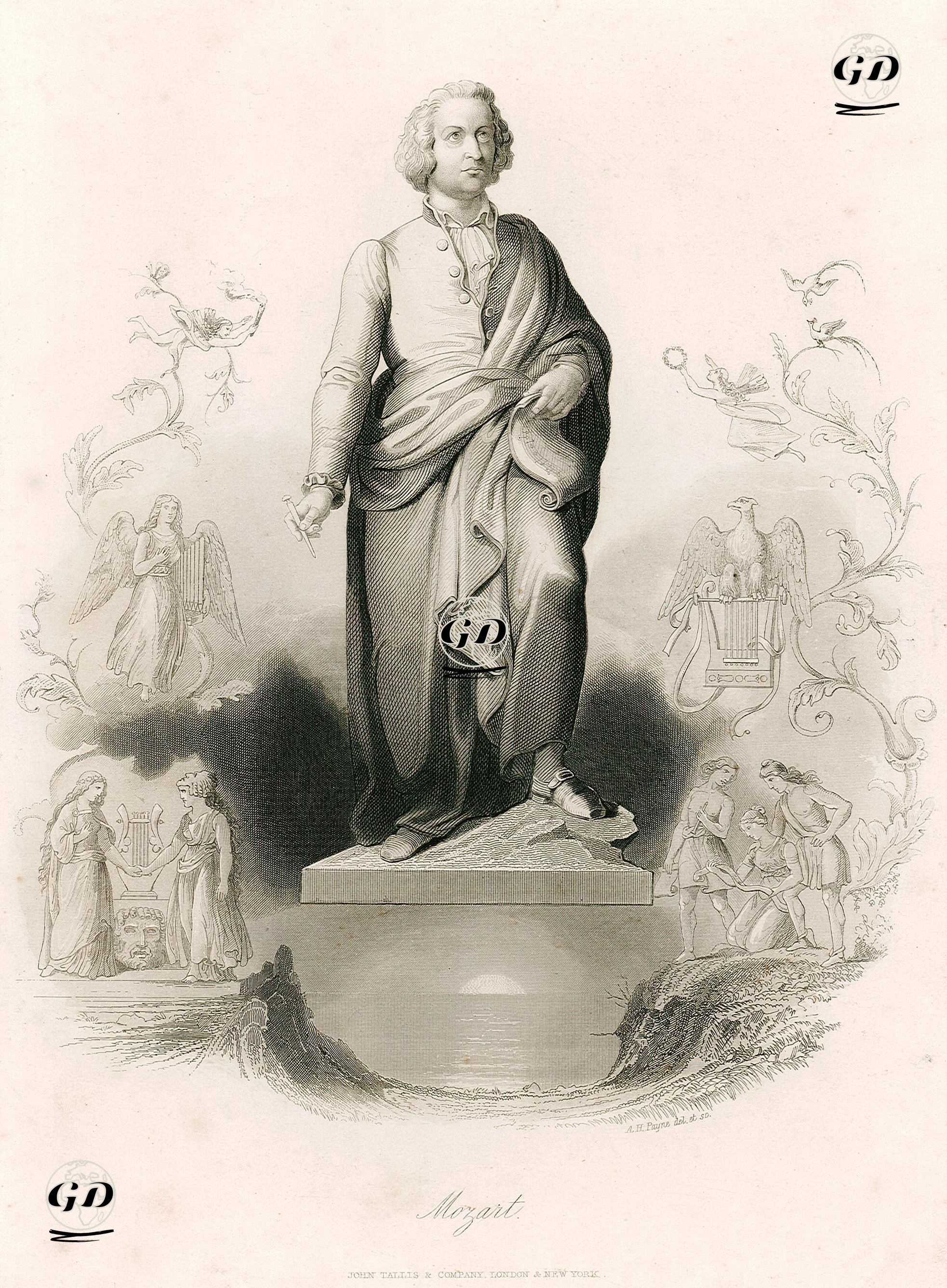 Wolfgang Amadeus Mozart -  - 1850's