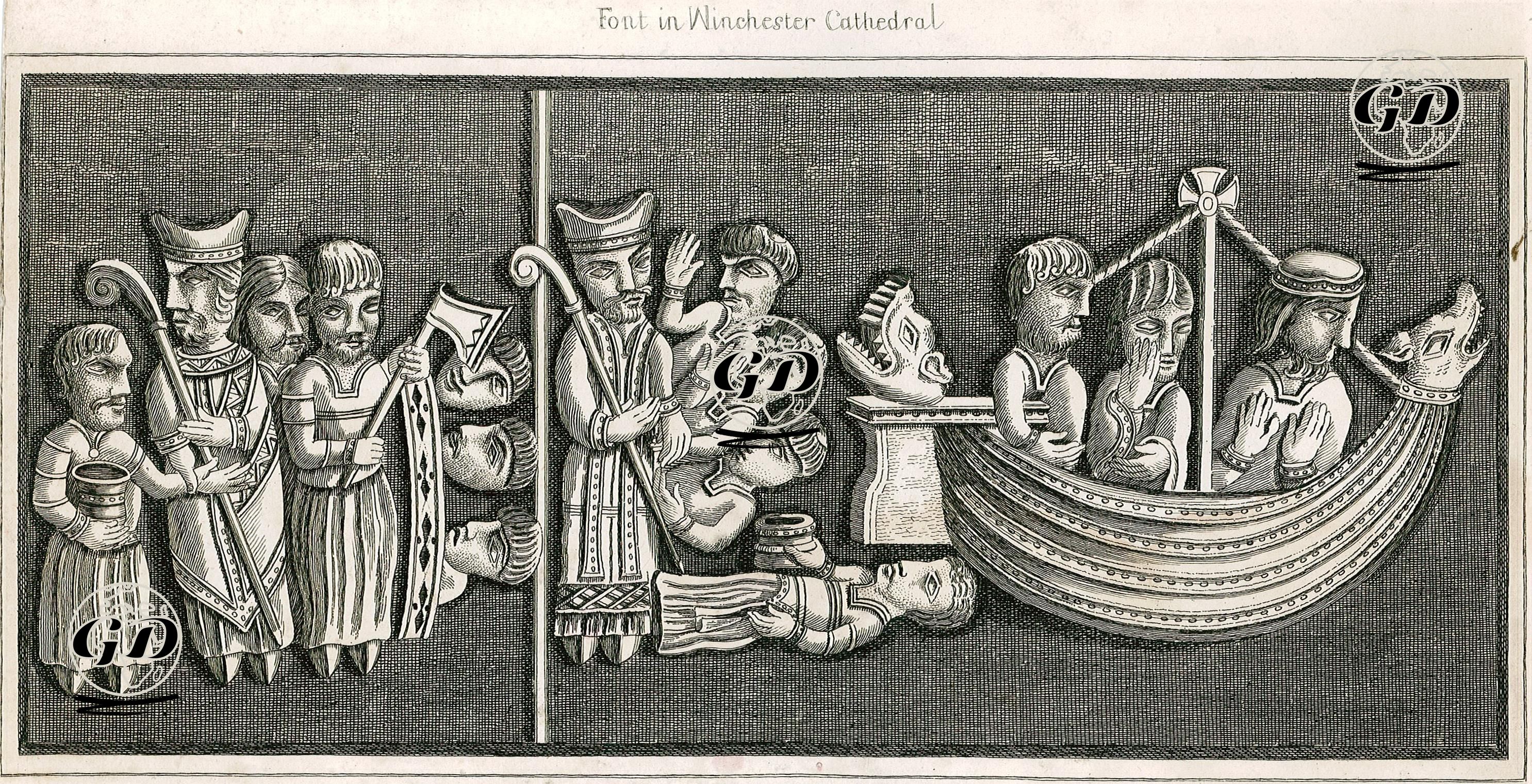  Winchester Kathedralindeki Duvar Kabartmaları -  - 1790's