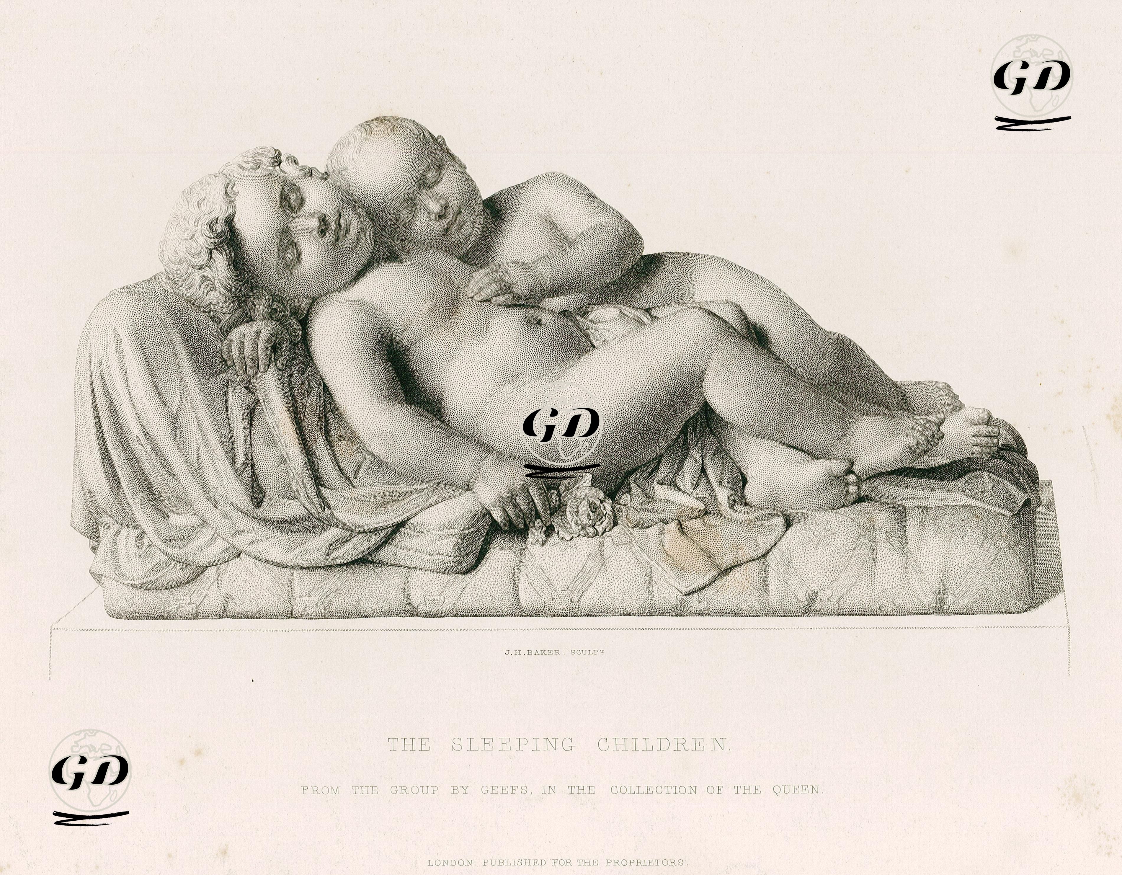 Uyuyan Çocuklar - Guillaume Geefs (1805-1883) - 1872