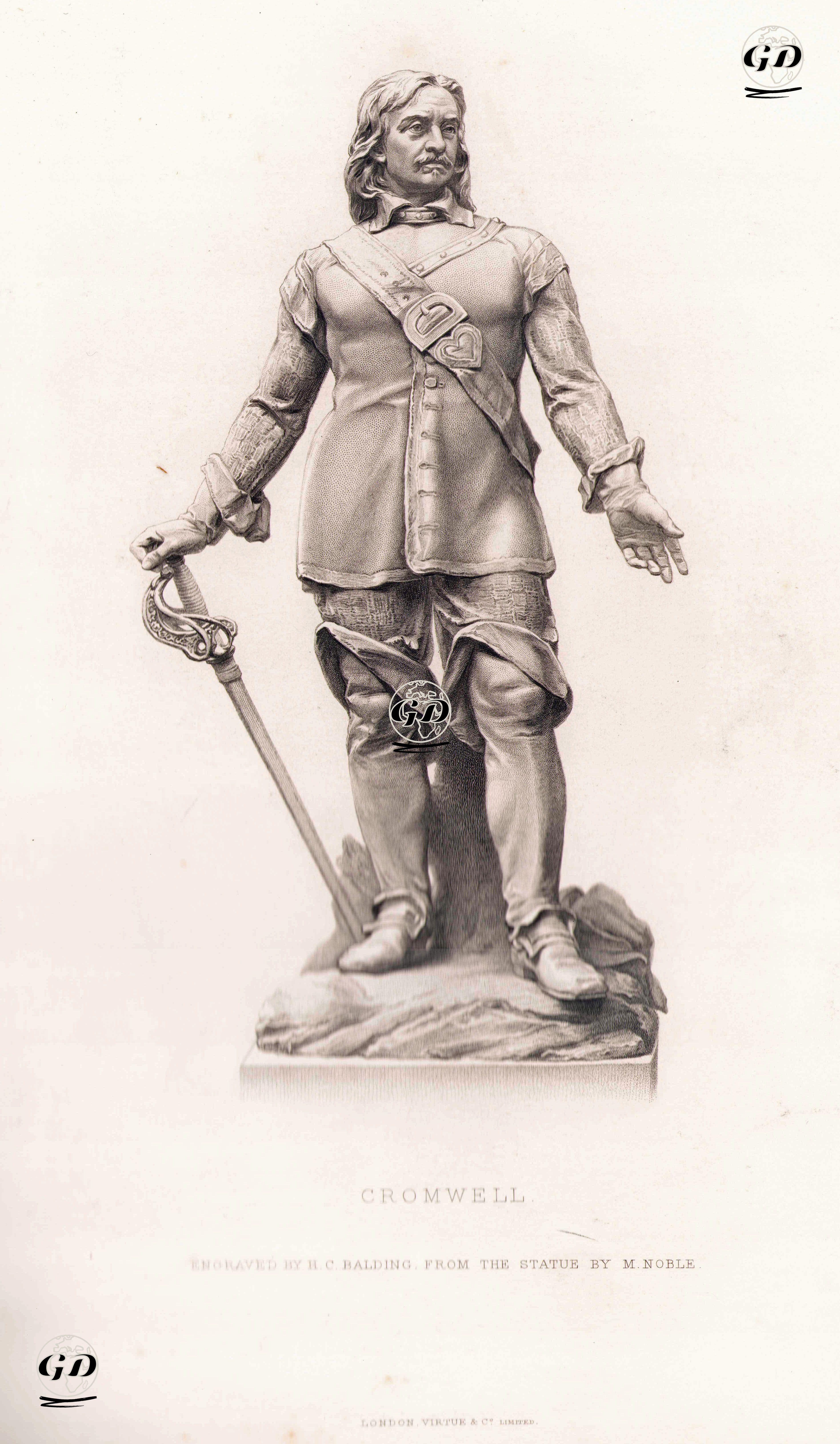 Oliver Cromwell - Matthew Noble (1817-1876) - 1876