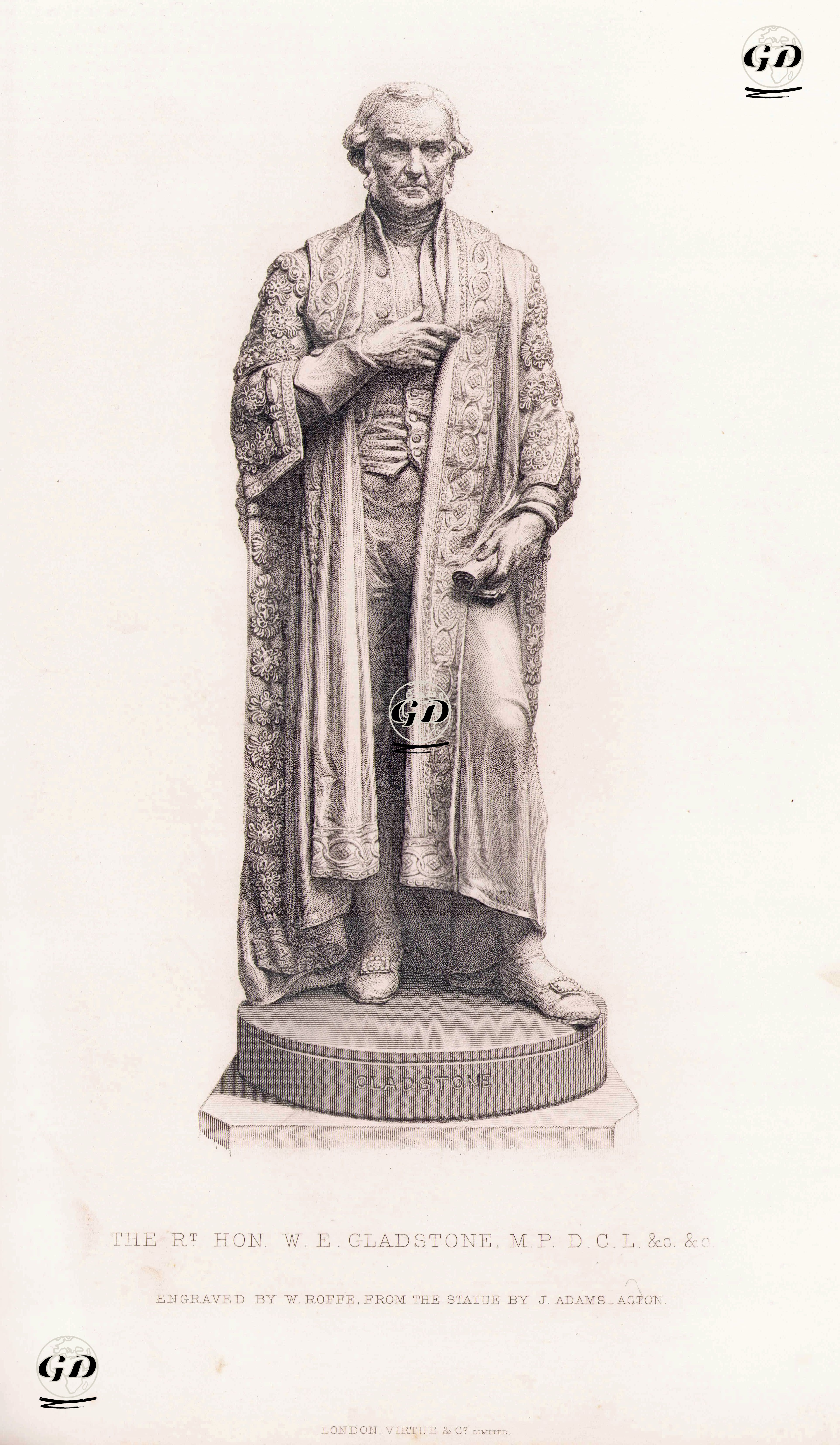 İngiltere Başbakanı William Ewart Gladstone - John Adams Acton (1830-1910) - 1876