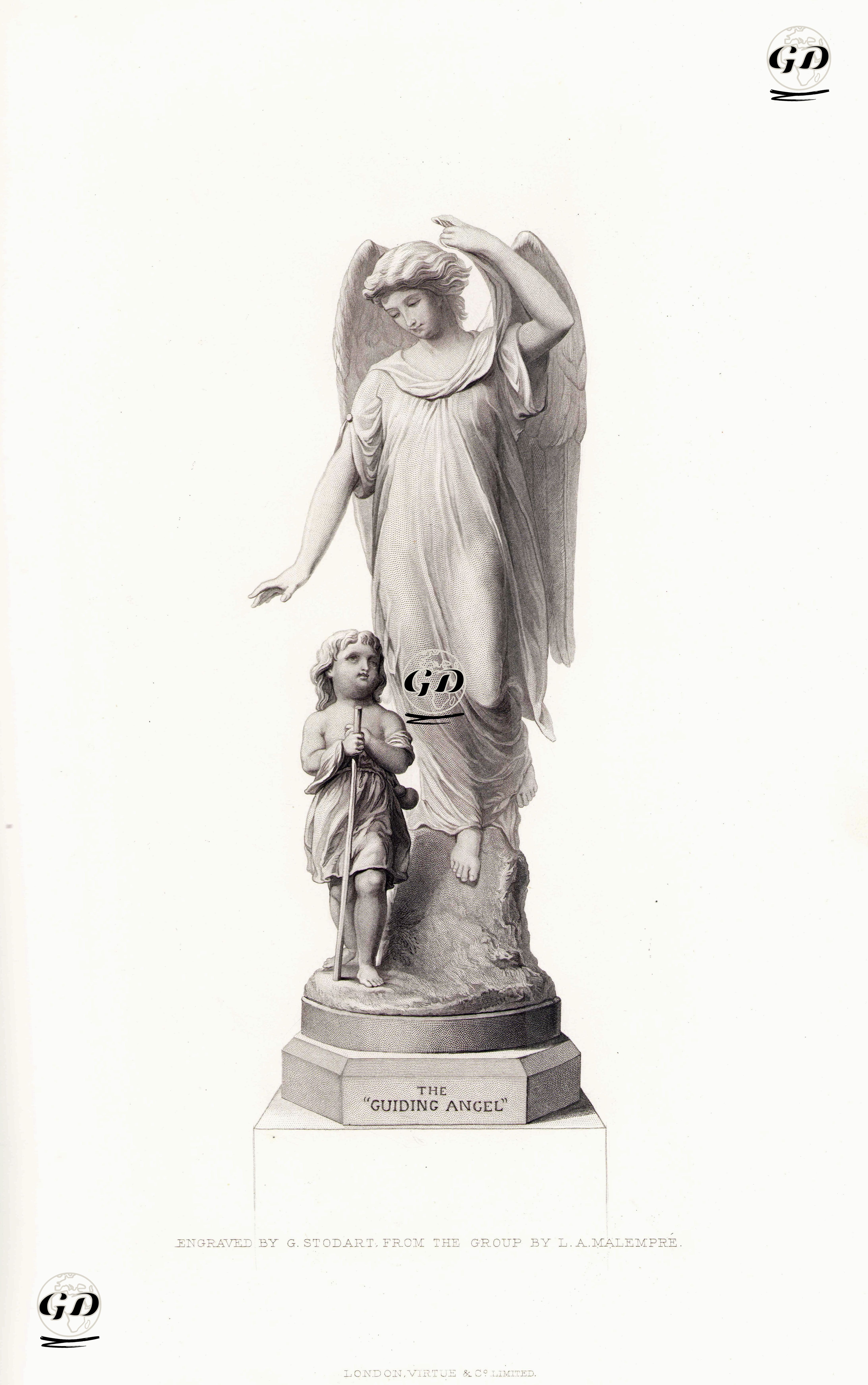 Yol Gösterici Melek - Louis Auguste Malempre (1820-1888) - 1880