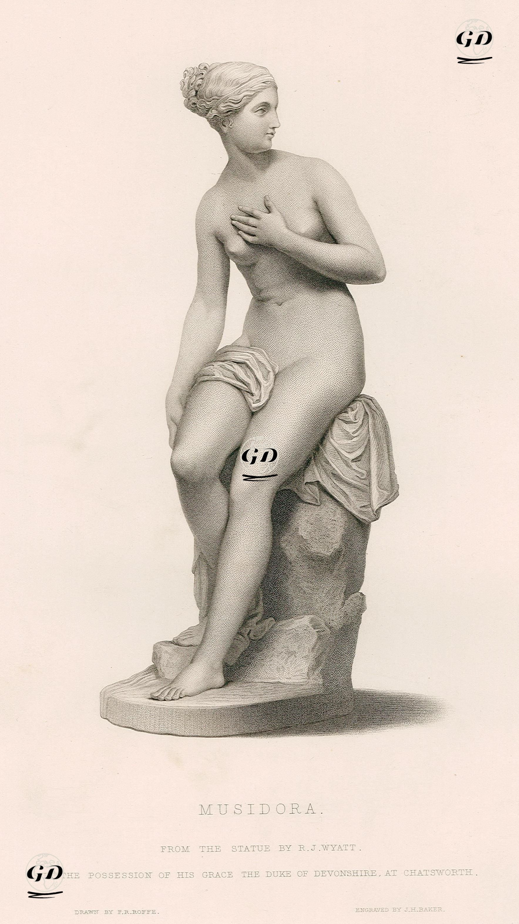 Musidora - Richard James Wyatt (1795-1850)-Felix Robert Roffe (1814-1887) - 1855