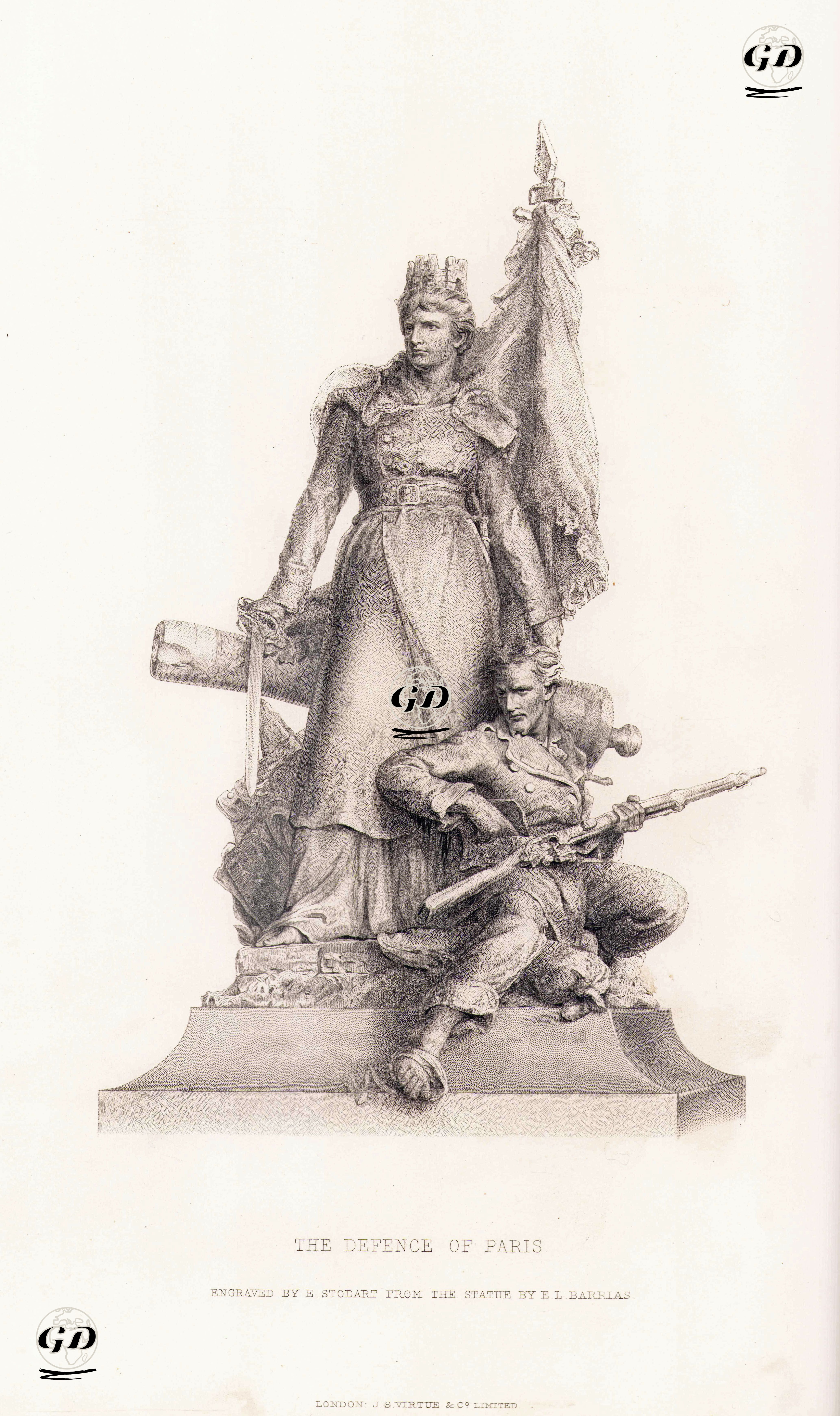 1871 Yılında Fransa-Prusya Savaşı Sırasında Paris Kuşatılmasında Paris'in Savunulması - Louis Ernest Barrias (1841-1905) - 1884