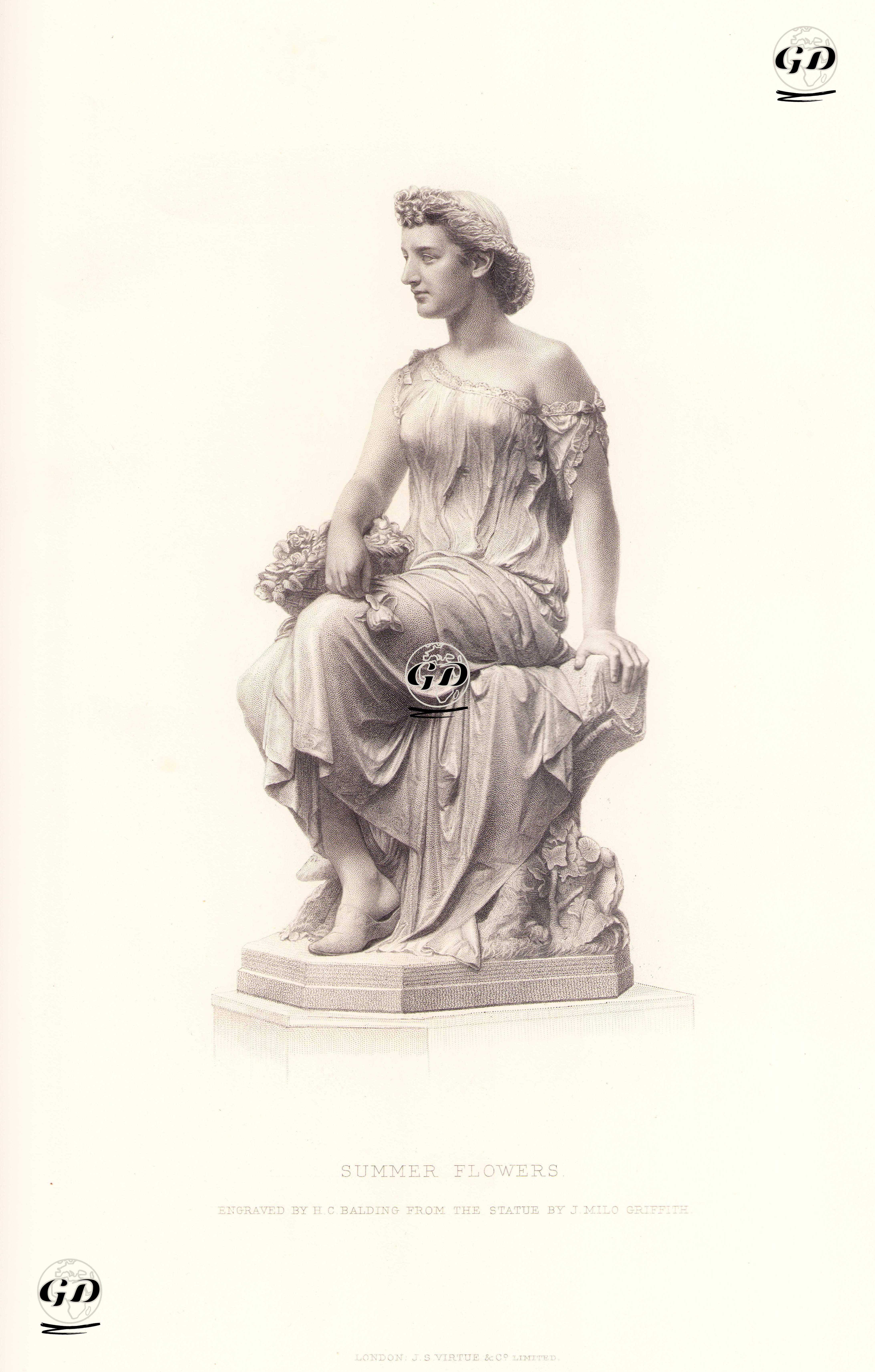 Yaz Çiçekleri - James Milo Griffith (1843-1897) - 1884