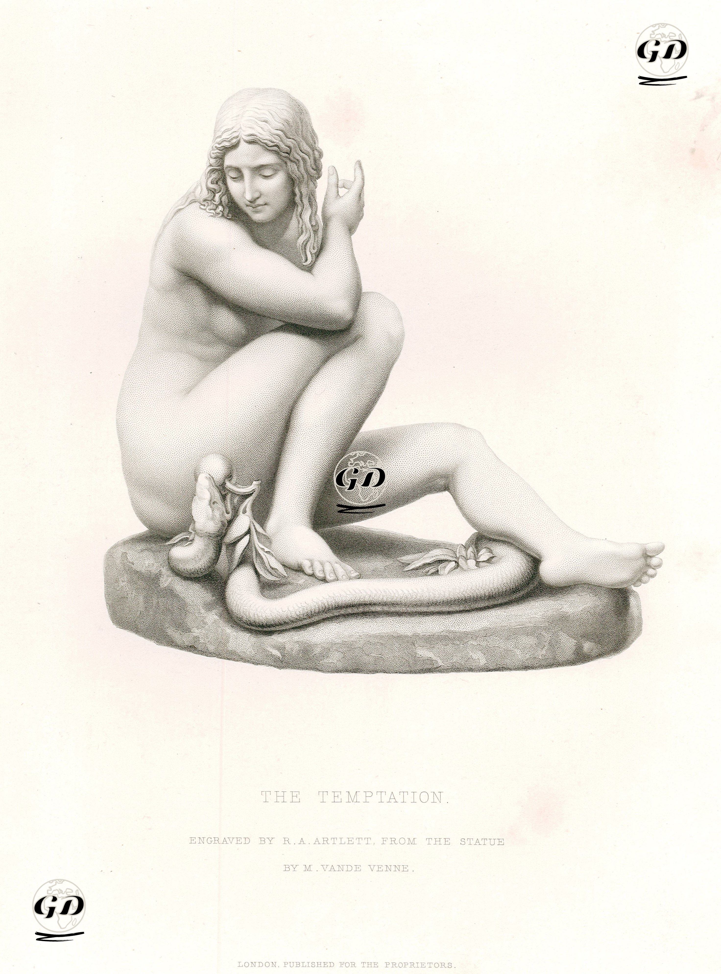 The Temptation  - M Van Der Venne - 1855