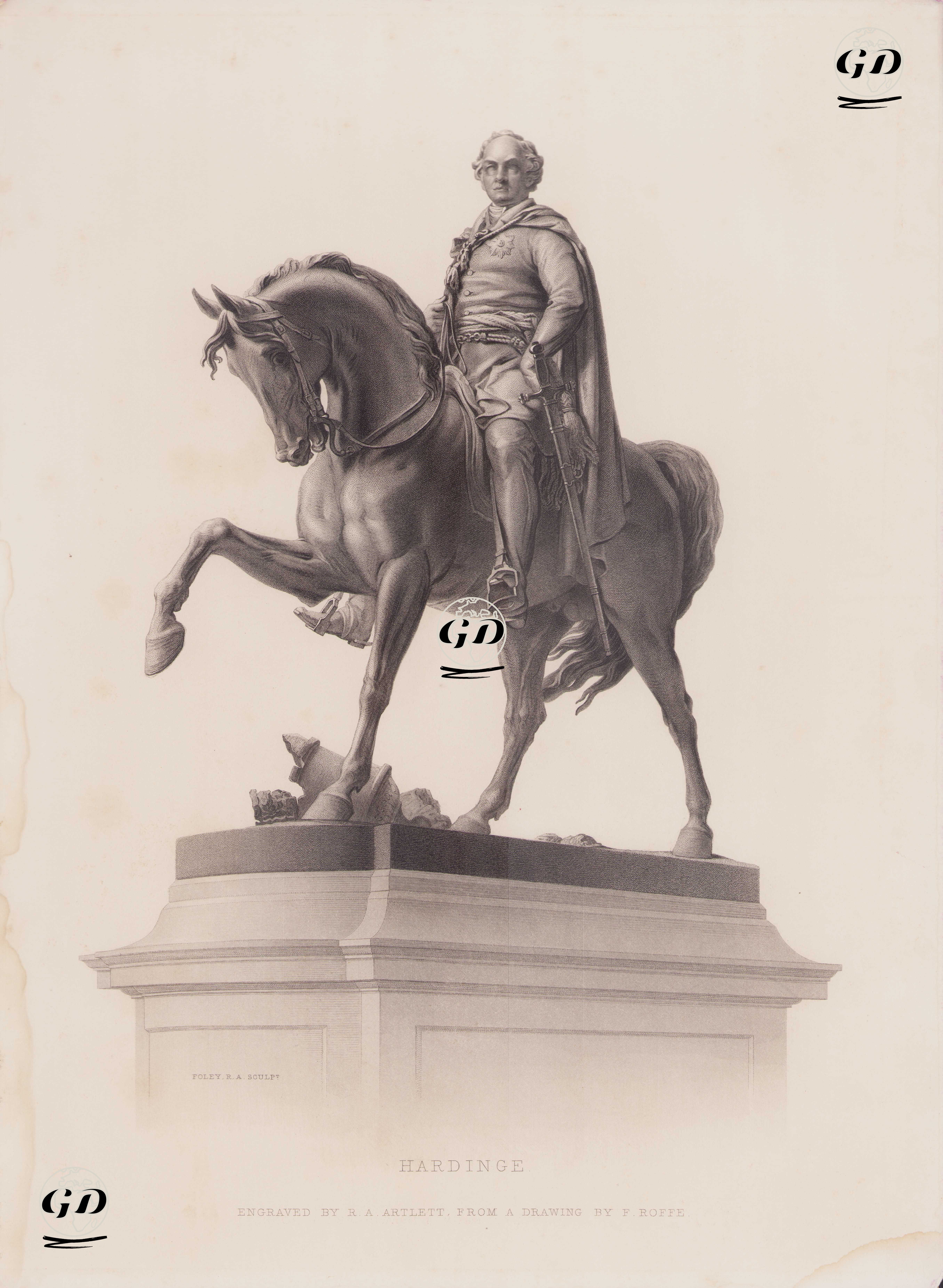 Lord Henry Hardinge - John Henry Foley (1818-1874)-Felix Robert Roffe (1814-1887) - 1859