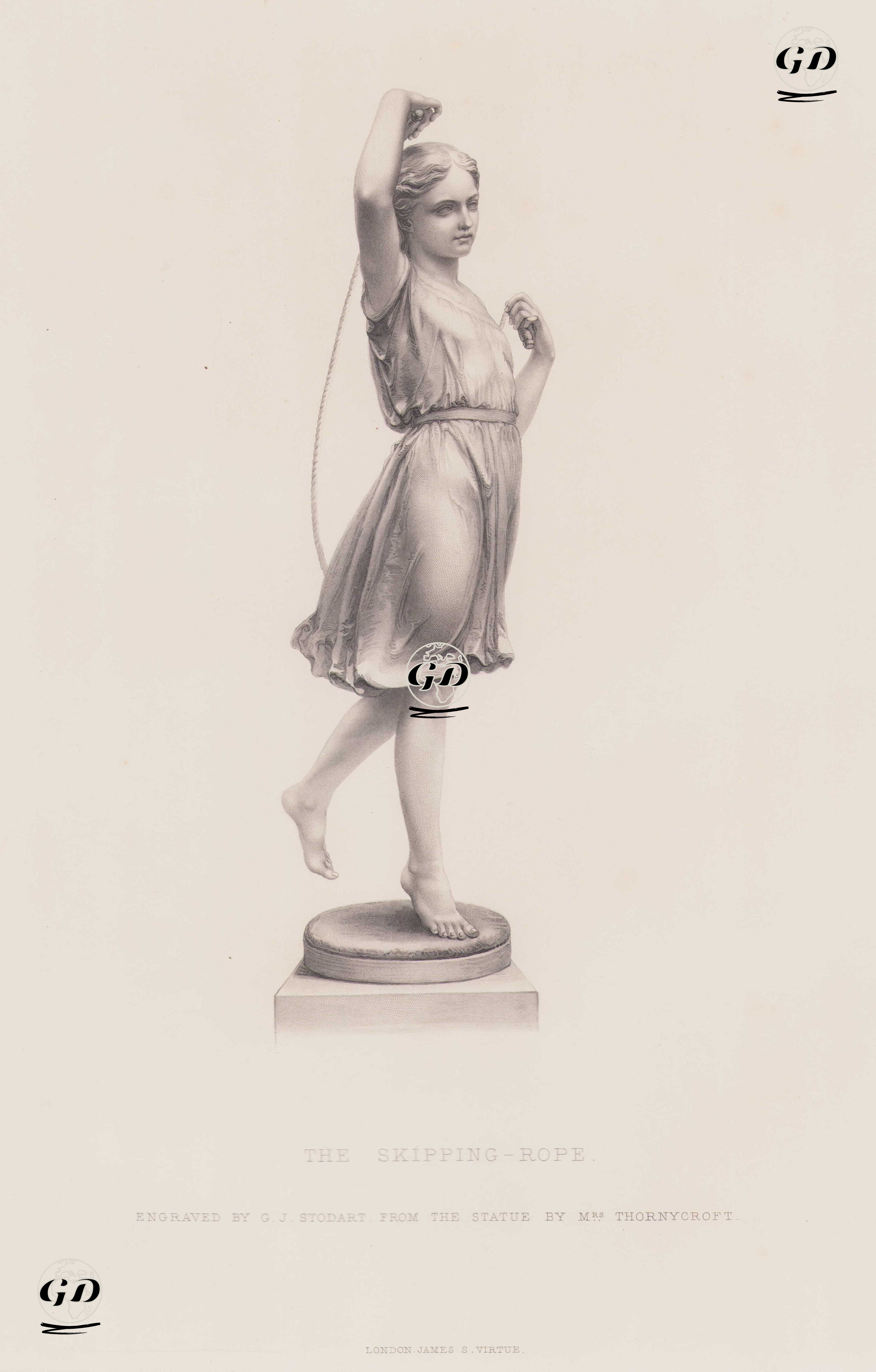 İp Atlayan Kız - Mary Thornycroft (1809-1895) - 1861