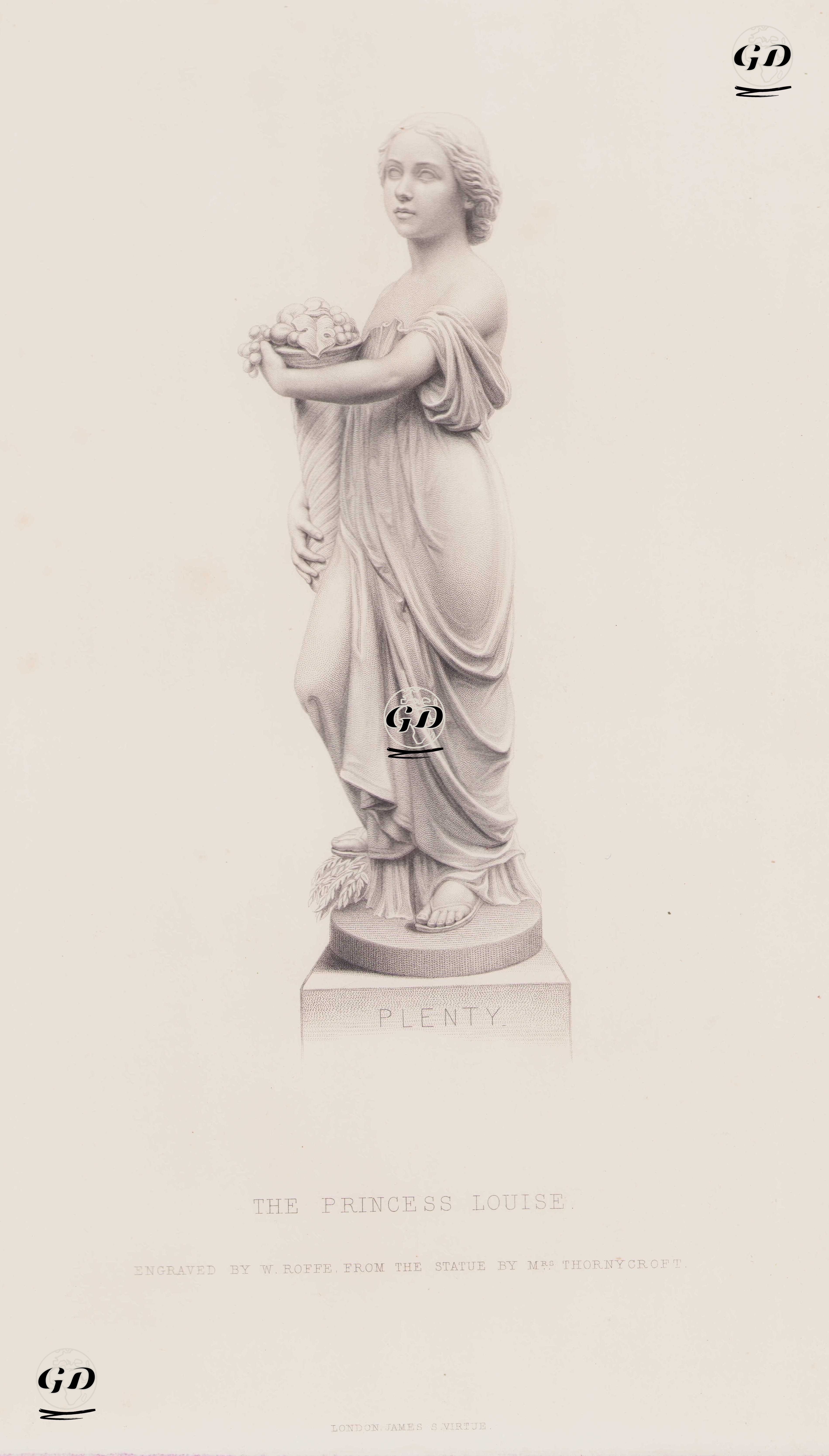 Birleşik Krallık Prensesi Louise'nin Heykeli-Bolluk - Mary Thornycroft (1809-1895) - 1861
