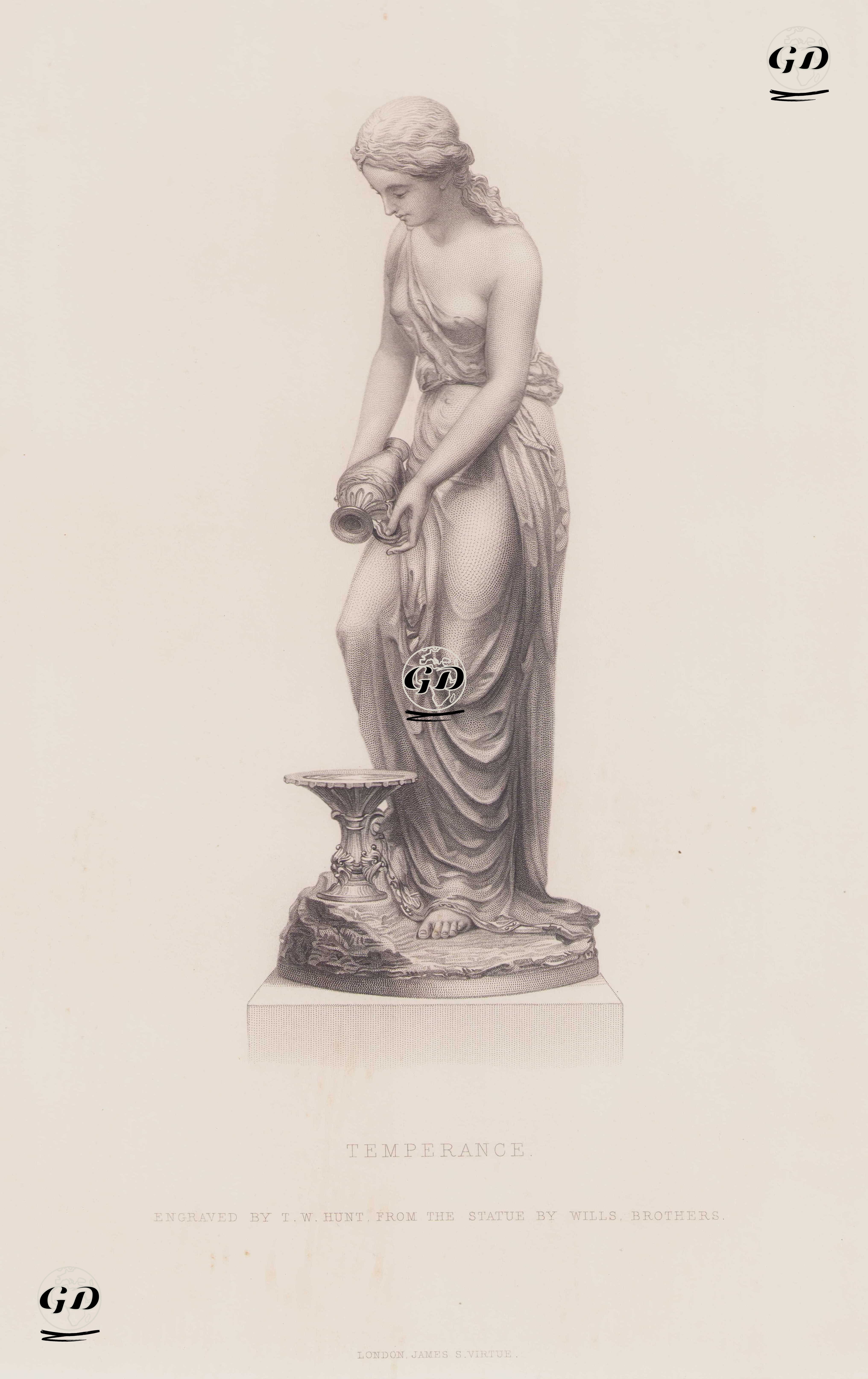 Su Döken Samiriyeli Kadın Heykeli - William Wills (Active 1857-1895)-Thomas Wills (Active 1857-1895) - 1861