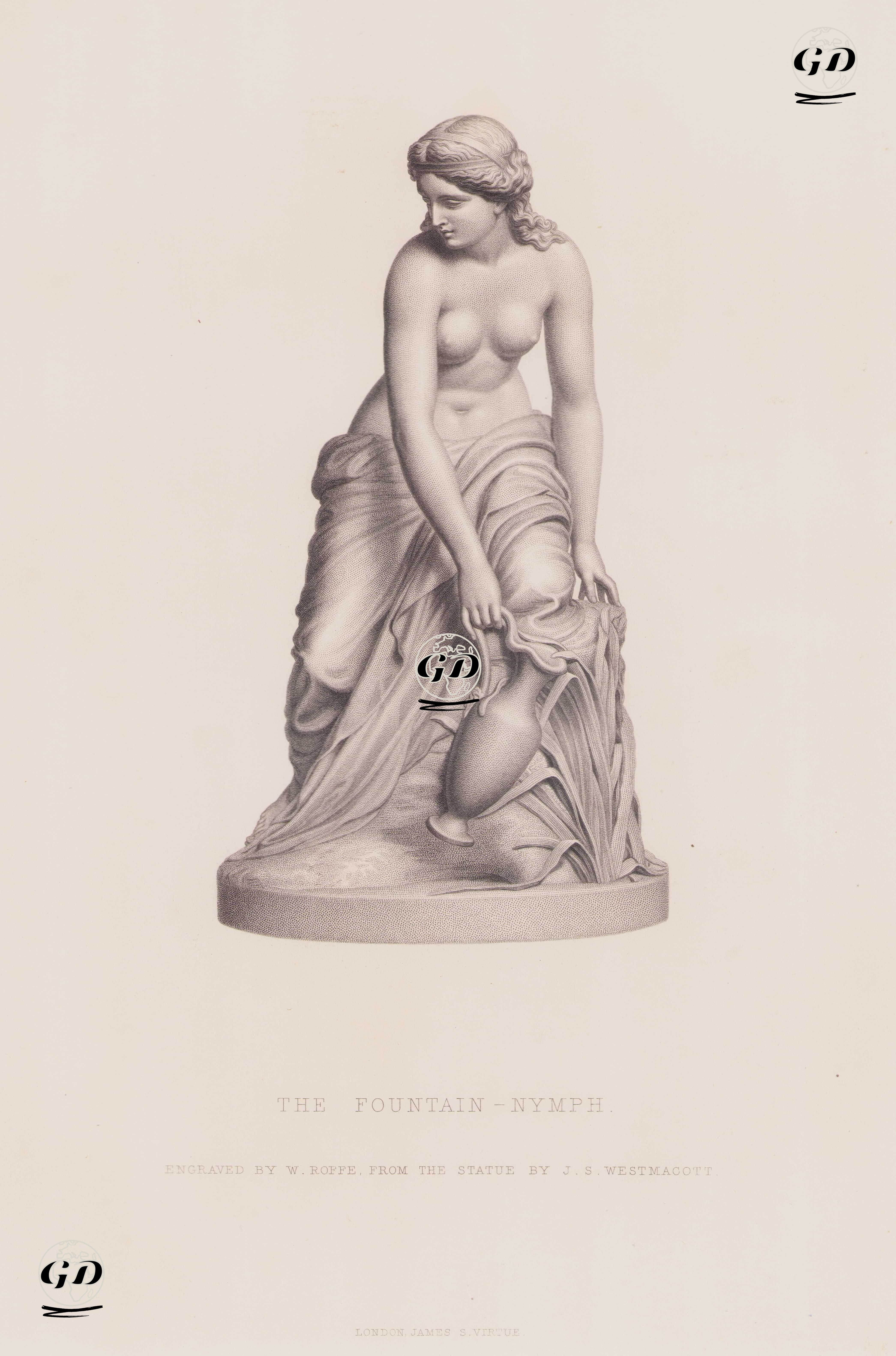 Nehirden Su Alan Naiad Perisi - James Sherwood Westmacott (1823–1900) - 1861