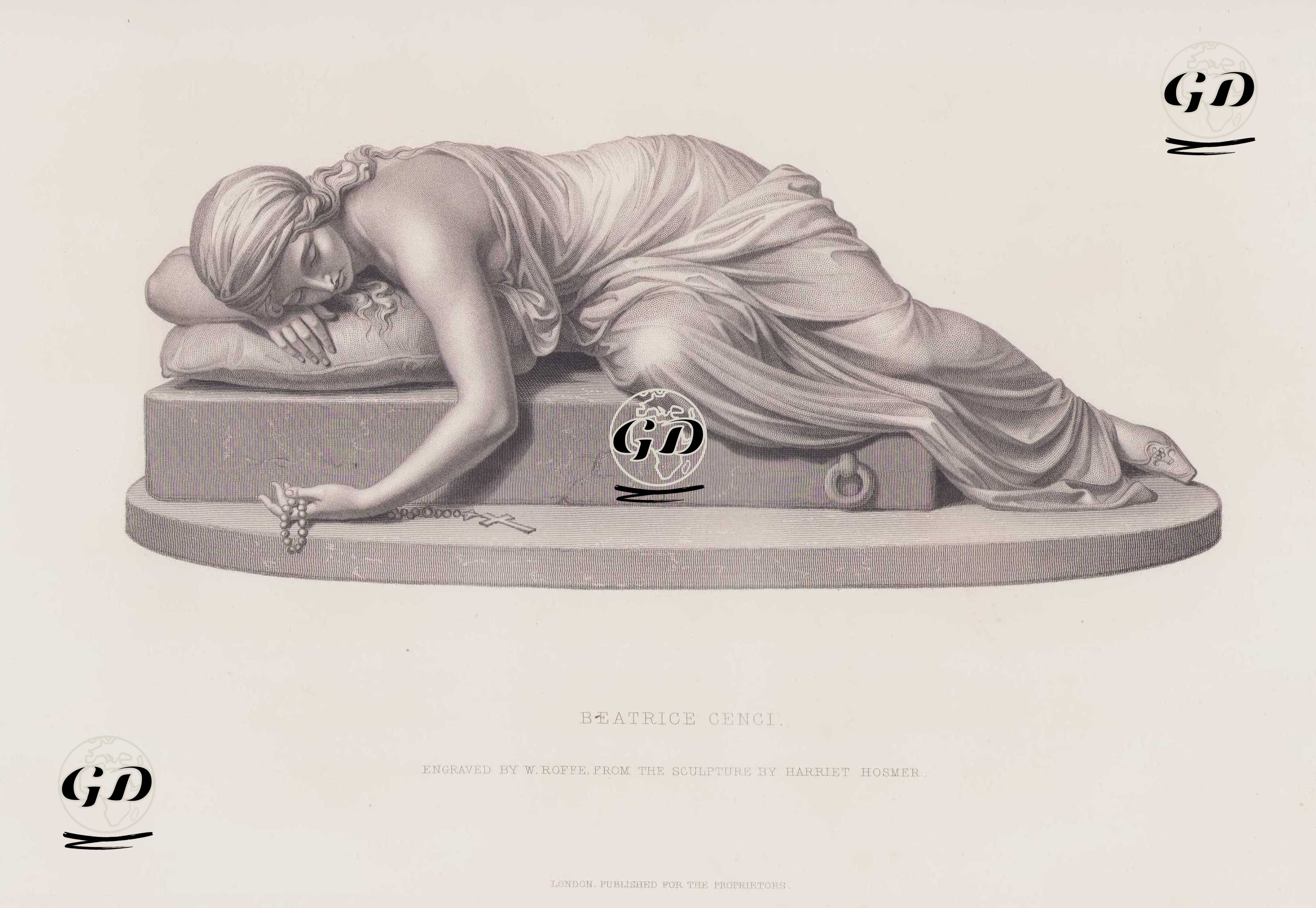Beatrice Cenci - Harriet Goodhue Hosmer (1830-1908) - 1857