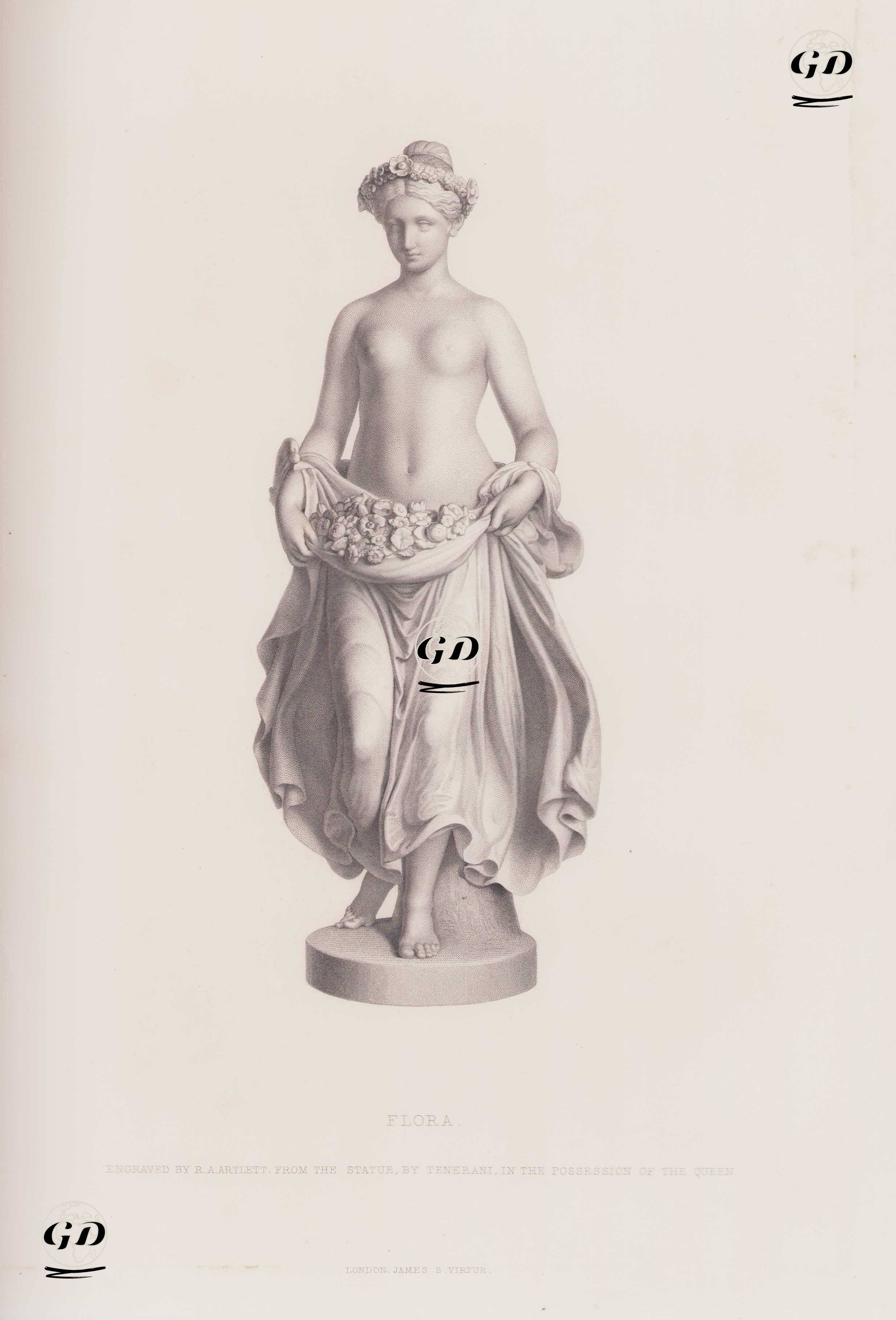 Çiçek ve Bahar Tanrıçası - Pietro Tenerani (1789-1869) - 1857