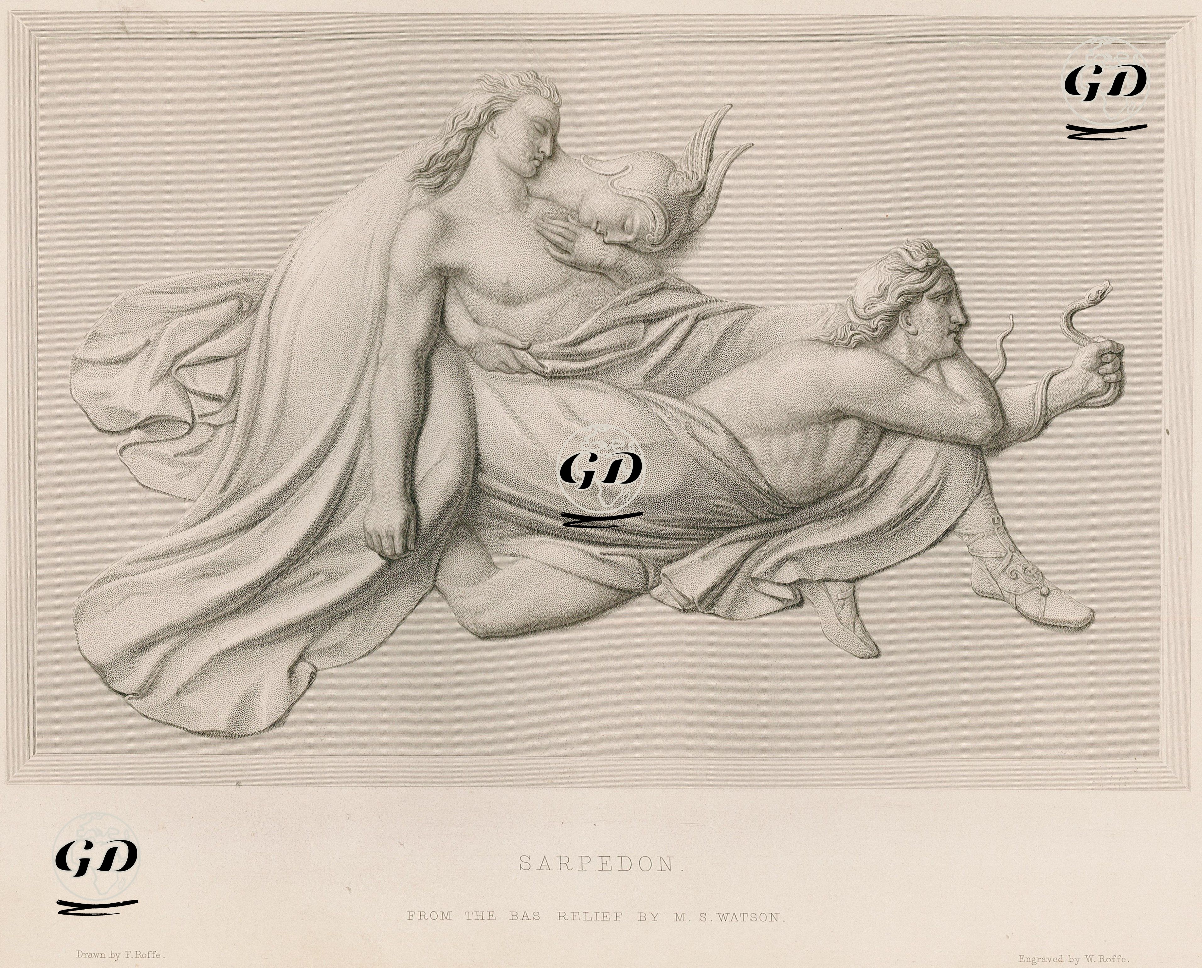 Sarpedon - M.S.Watson-Felix Robert Roffe (1814-1887) - 1855