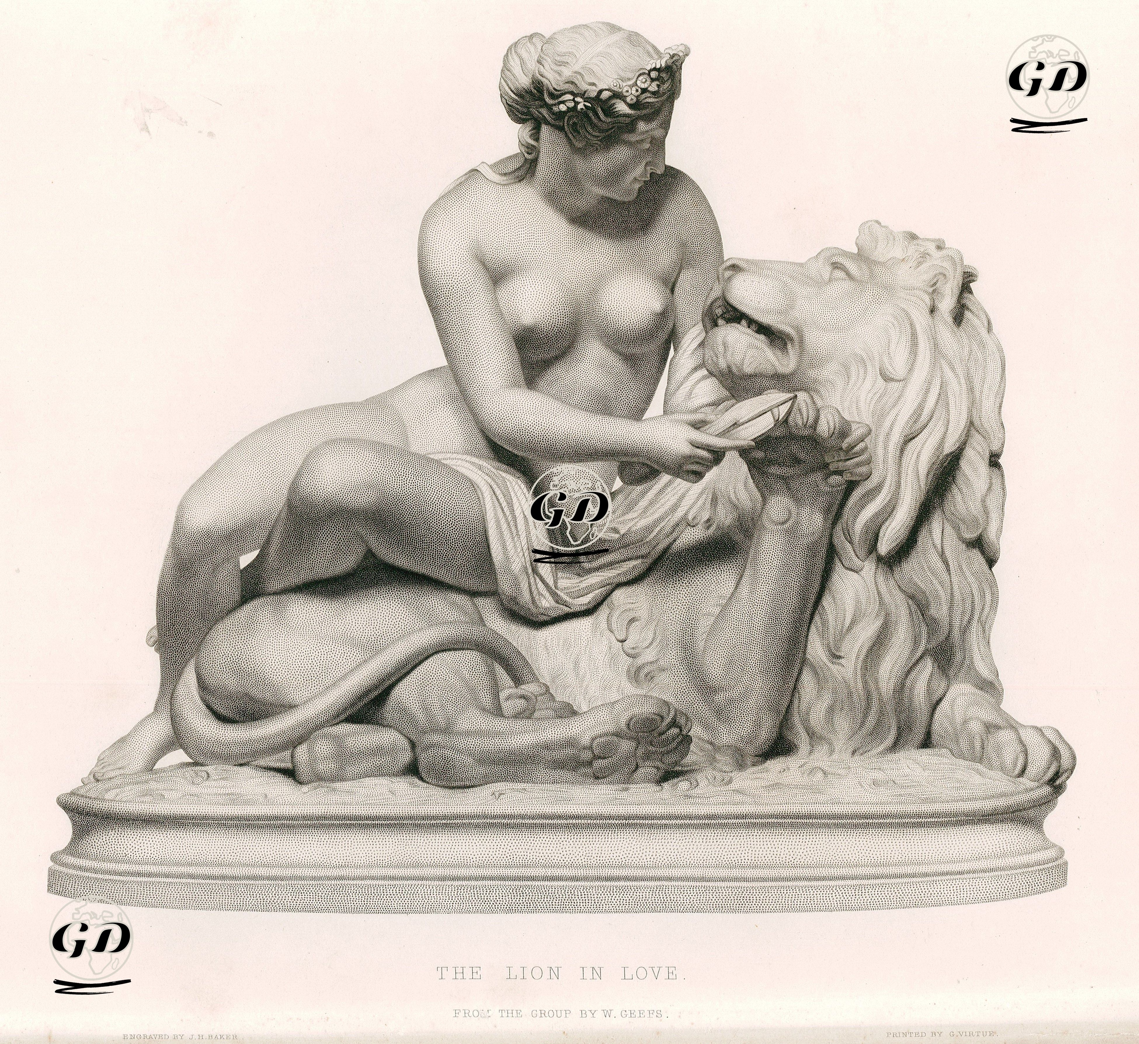 Aslan Sevgisi - W.Geefs - 1855