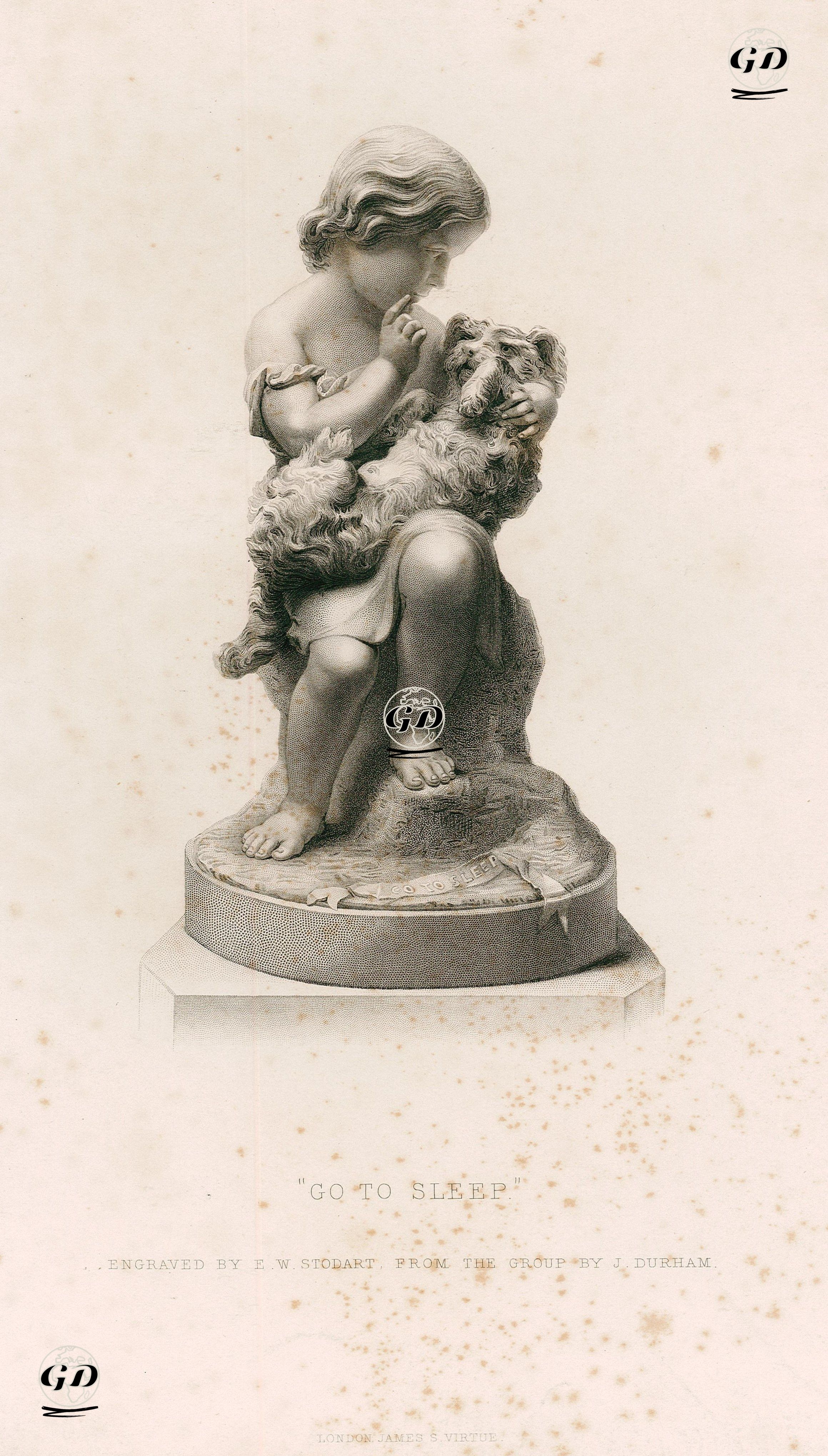Go To Sleep  - Joseph Durham (1814–1877) - 1864