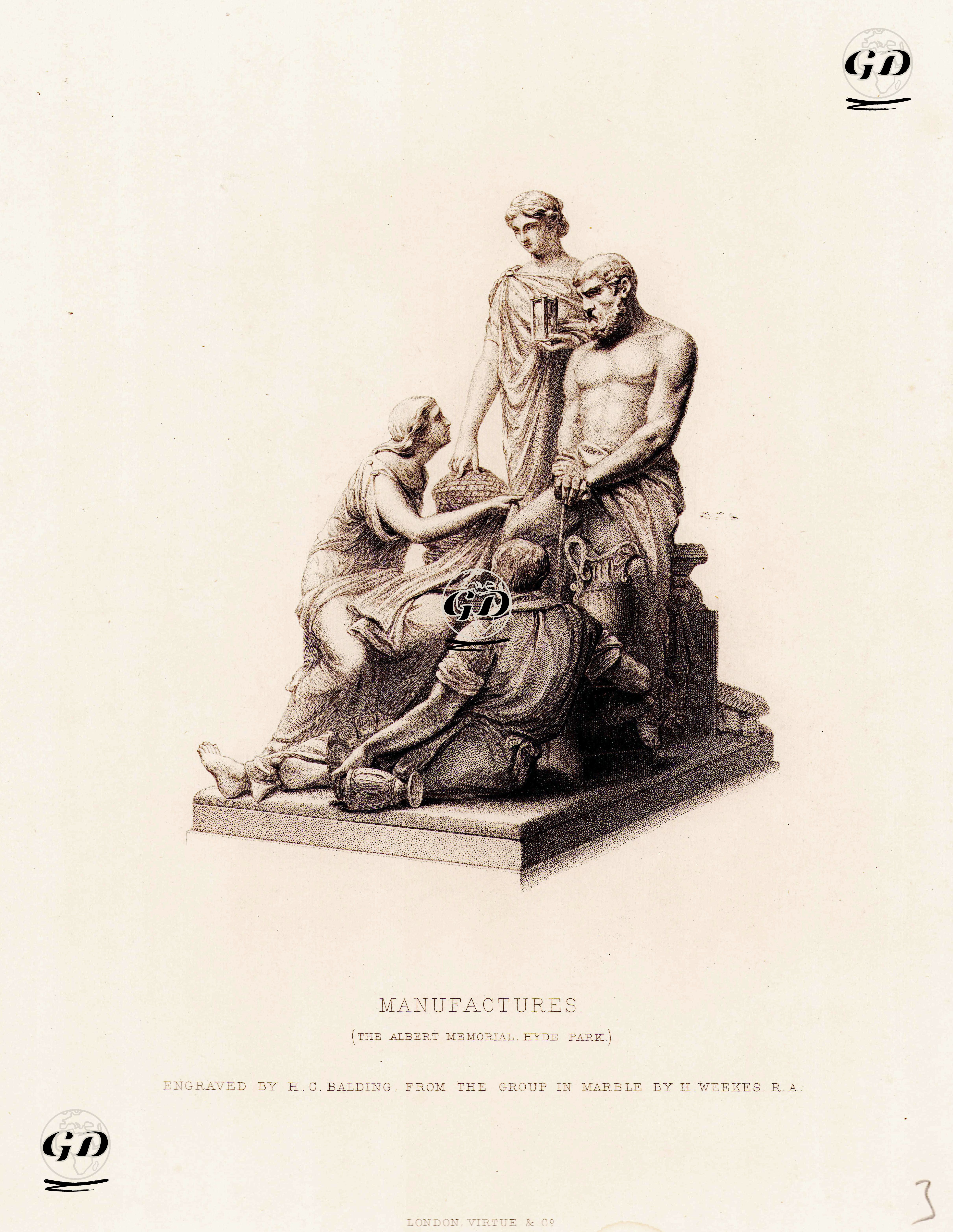  Üreticiler (Albert Anıtı, Hyde Park) - Henry Weekes (1807-1877) - 1871